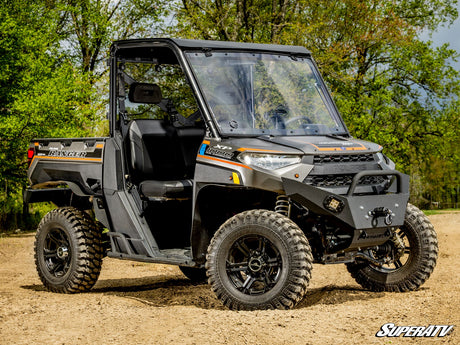 Polaris Ranger 1000 Scratch Resistant Flip Windshield - Rolled up from FWS-P-RAN1K-001-70