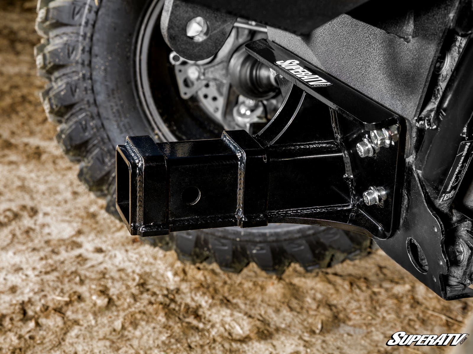 Photo of SuperATV Polaris Ranger XP 1000 Front 2" Receiver Hitch by SuperATV - Premium Receivers & Hitches for UTVs / Side by Sides