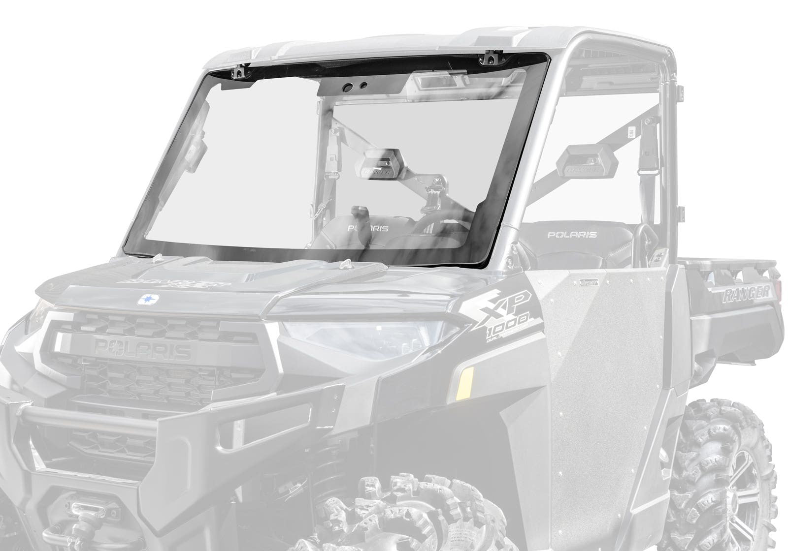 Bobcat UV34 MaxDrive Power Flip Glass Windshield - No Wiper