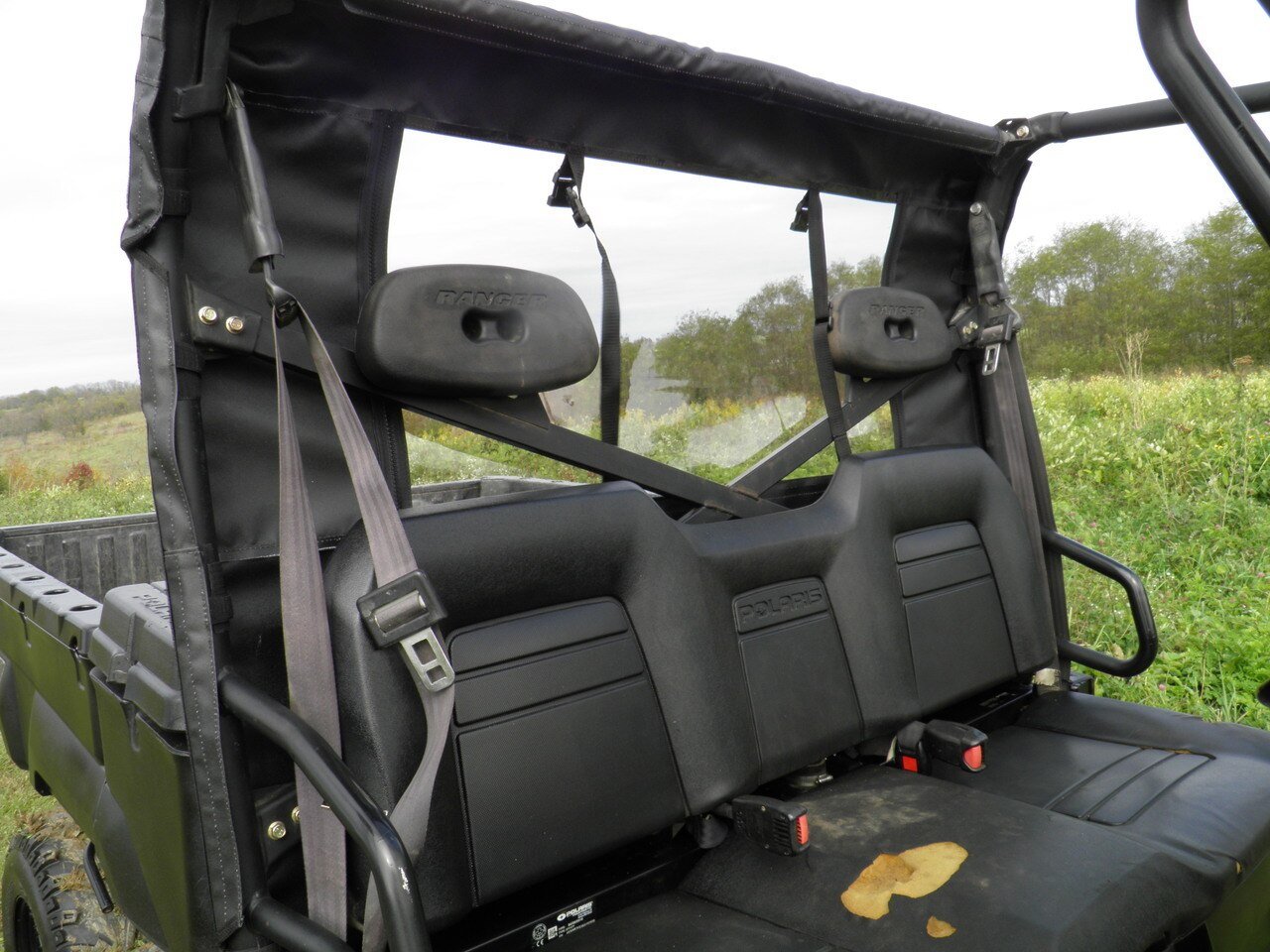 Photo of Polaris Ranger 2-Passenger 500/700 (2002-2008) - Soft Back Panel by 3 Star UTV - Premium Enclosures for UTVs / Side by Sides