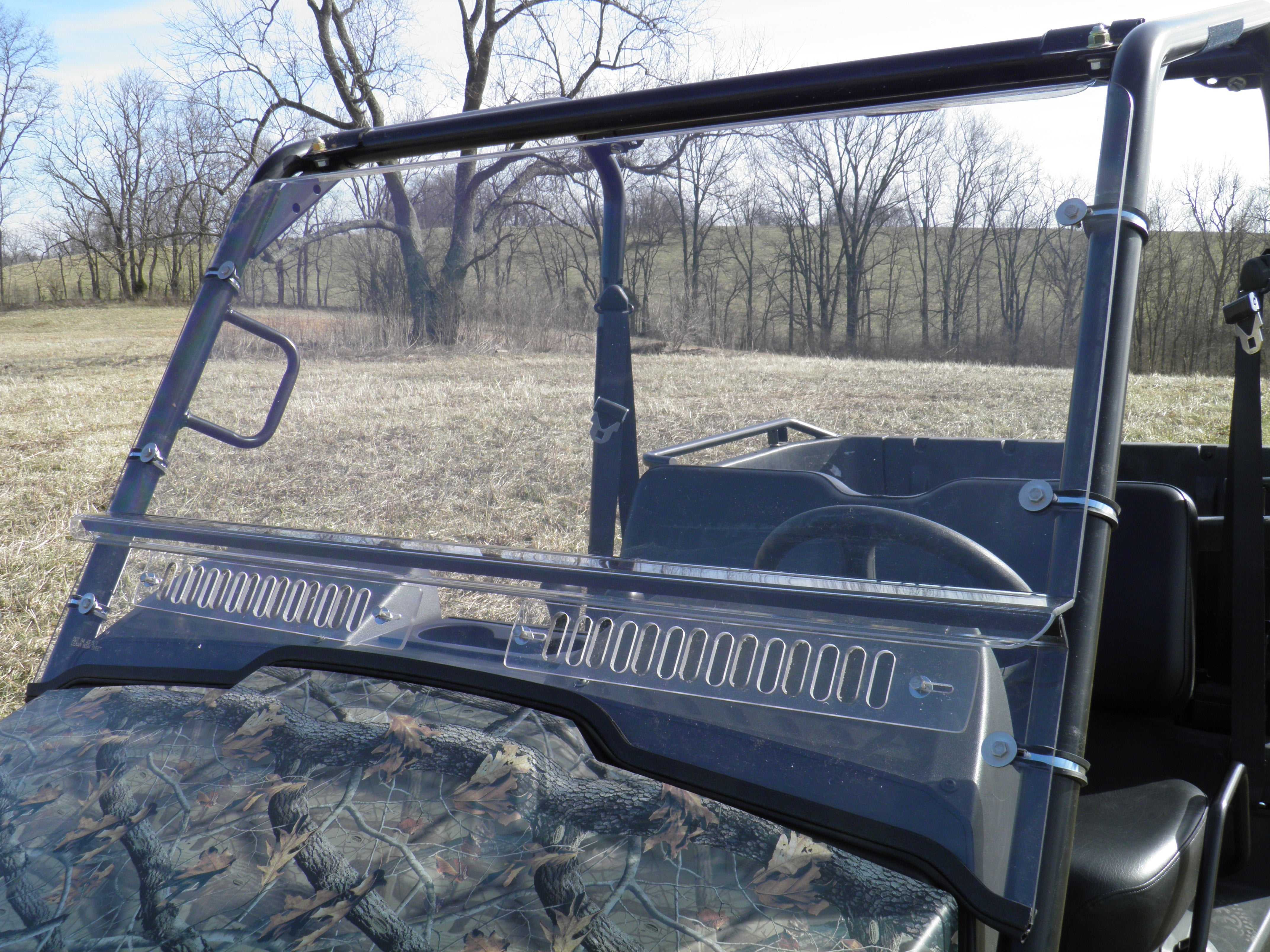 Photo of Polaris Ranger 2-Passenger 500/700 (2002-2008) - 2 Pc Scratch-Resistant Windshield by 3 Star UTV - Premium Windshields for UTVs / Side by Sides