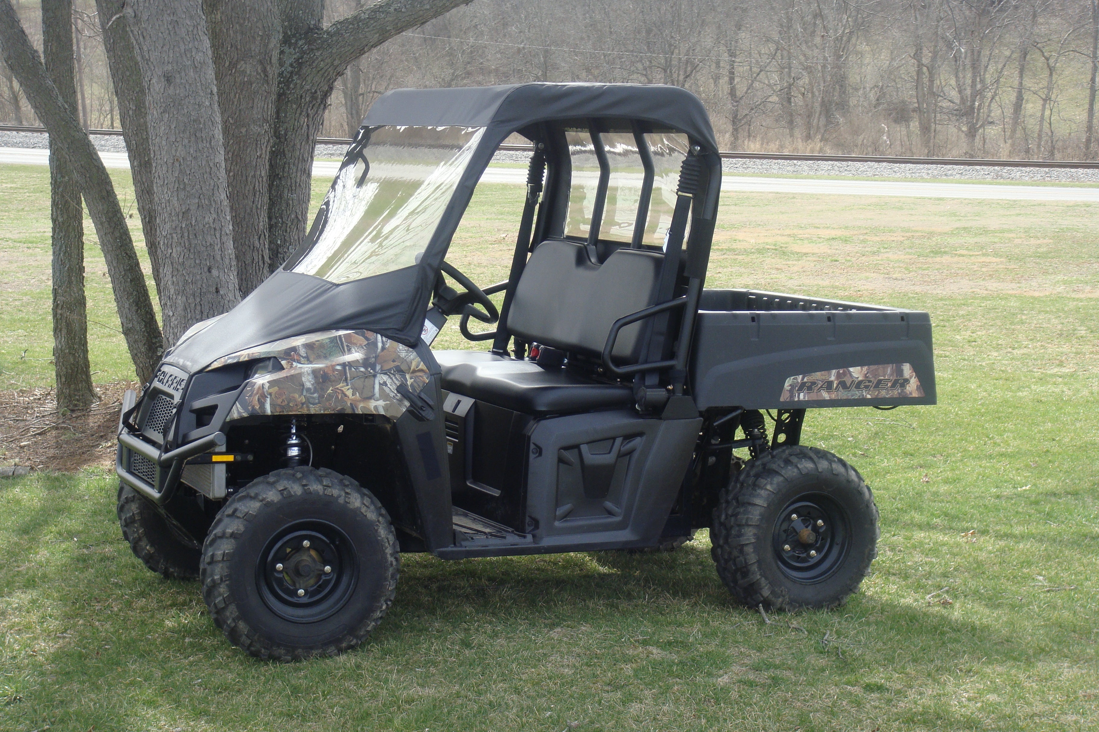 Photo of Polaris Mid-Size Ranger 2-Passenger (2009-2014) - Vinyl Windshield/Top/Rear Combo by 3 Star UTV - Premium Enclosures for UTVs / Side by Sides