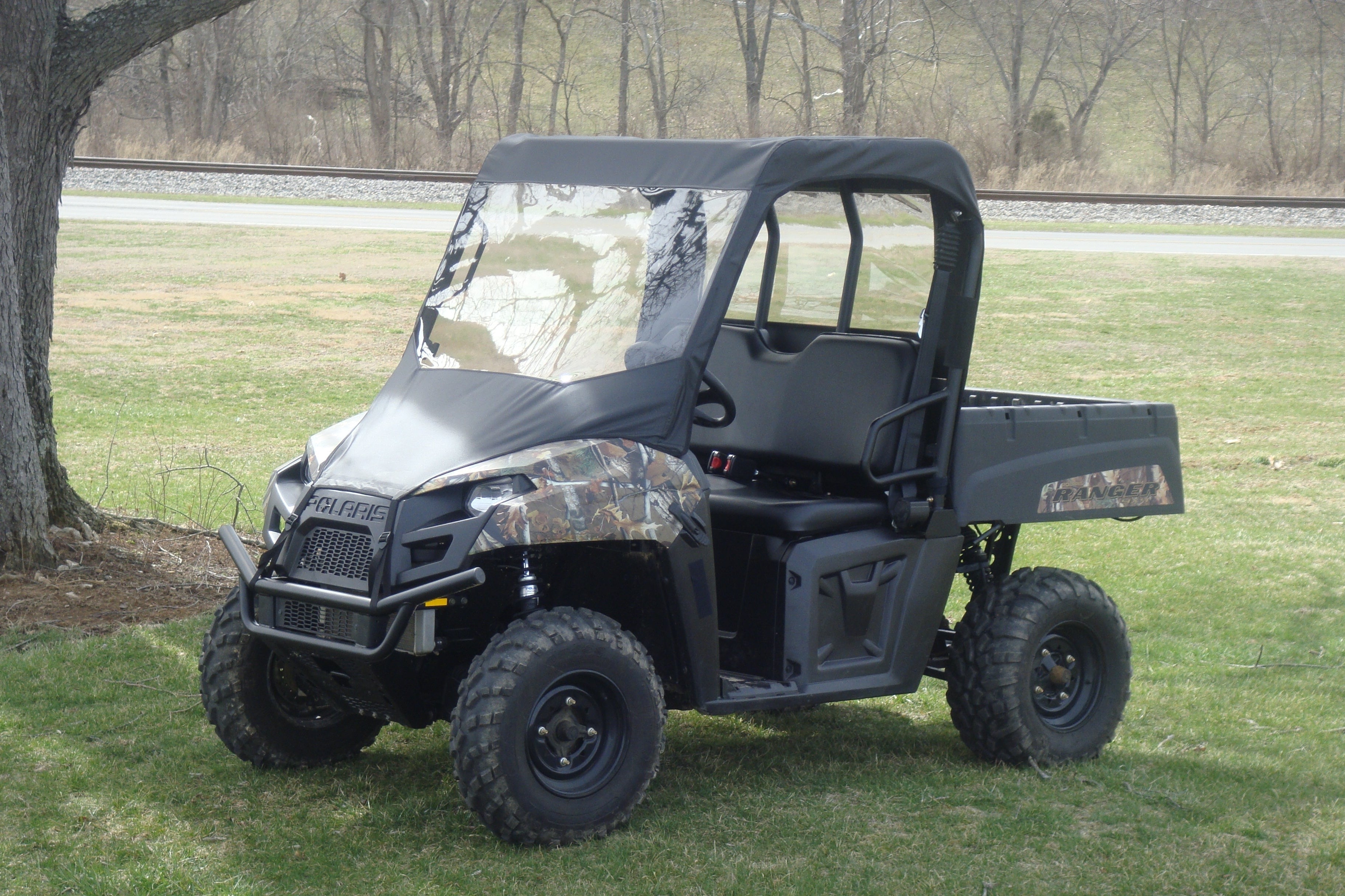 Photo of Polaris Mid-Size Ranger 2-Passenger (2009-2014) - Vinyl Windshield/Top/Rear Combo by 3 Star UTV - Premium Enclosures for UTVs / Side by Sides