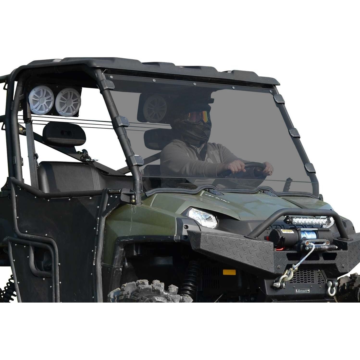 Photo of Polaris Ranger 900 Diesel Full Windshield by SuperATV - Premium Windshields for UTVs / Side by Sides