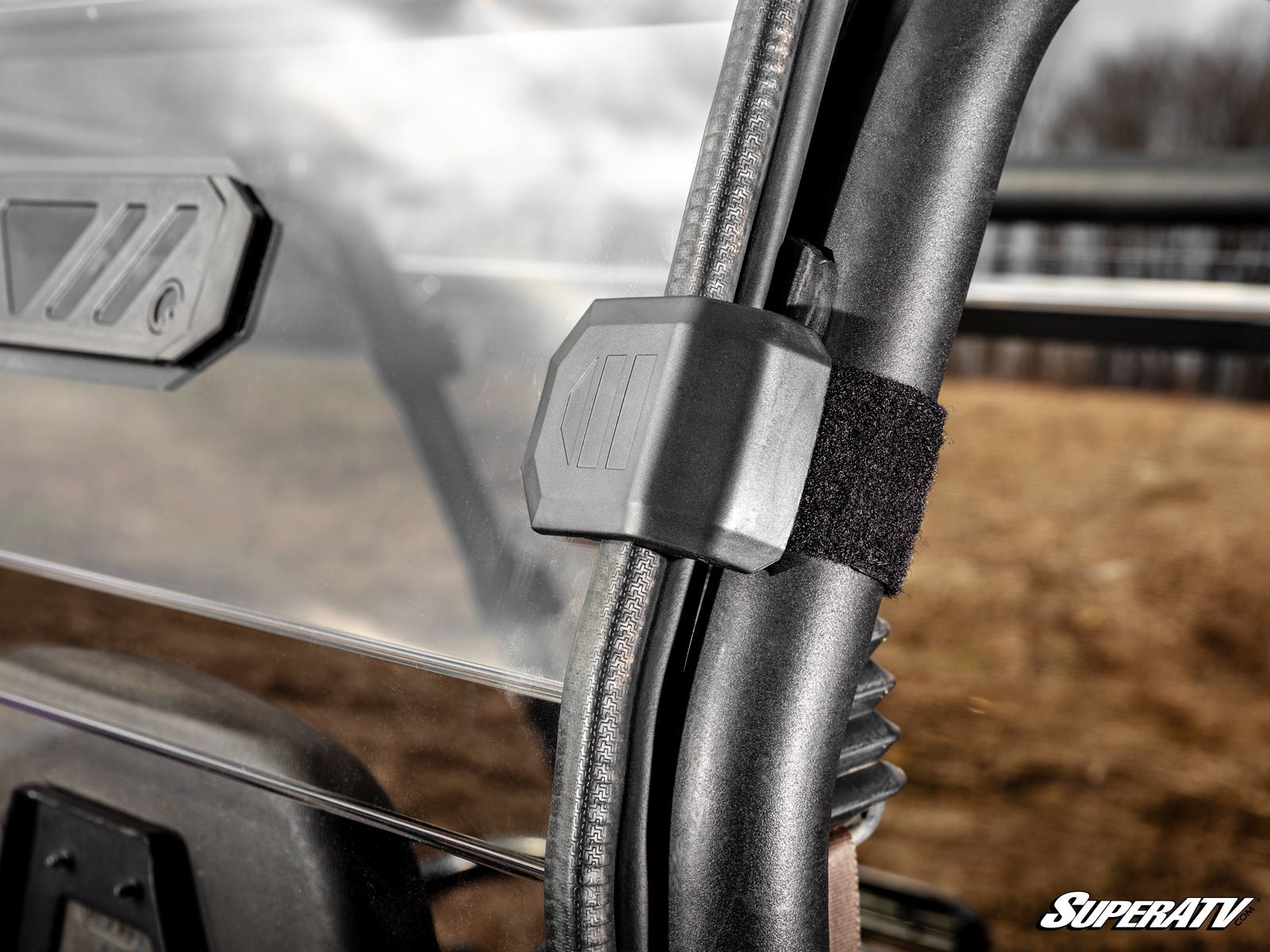 Photo of SuperATV Polaris Ranger 800 Vented Full Rear Windshield by SuperATV - Premium Windshields for UTVs / Side by Sides