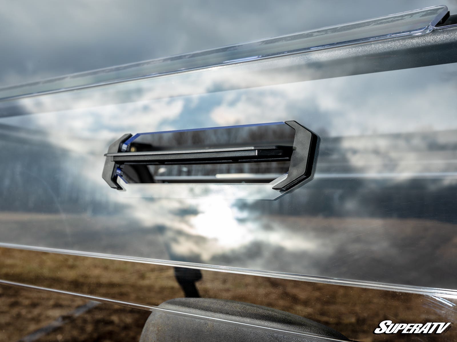 Photo of SuperATV Polaris Ranger 800 Vented Full Rear Windshield by SuperATV - Premium Windshields for UTVs / Side by Sides