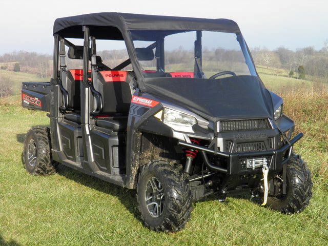 Photo of Polaris Ranger Crew 1000 - Vinyl Windshield/Top/Rear Combo by 3 Star UTV - Premium Enclosures for UTVs / Side by Sides