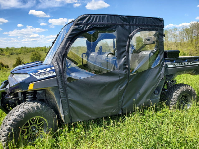 Photo of Polaris Ranger Crew 1000 - Soft Doors by 3 Star UTV - Premium Enclosures for UTVs / Side by Sides
