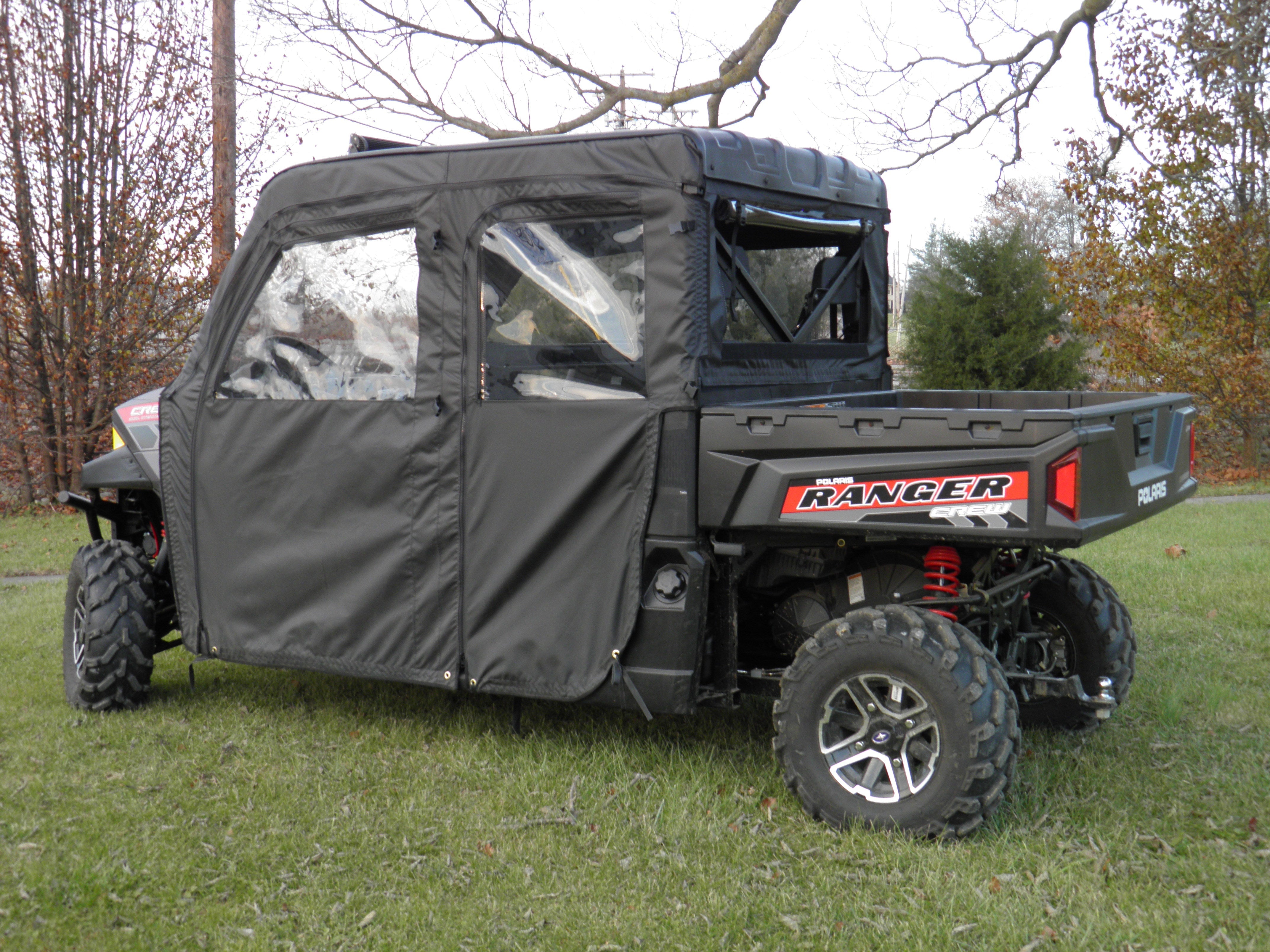 Photo of Polaris Ranger Crew Mid Size 570 - 4 Passenger - CAMO Door/Rear Window Combo by 3 Star UTV - Premium Enclosures for UTVs / Side by Sides