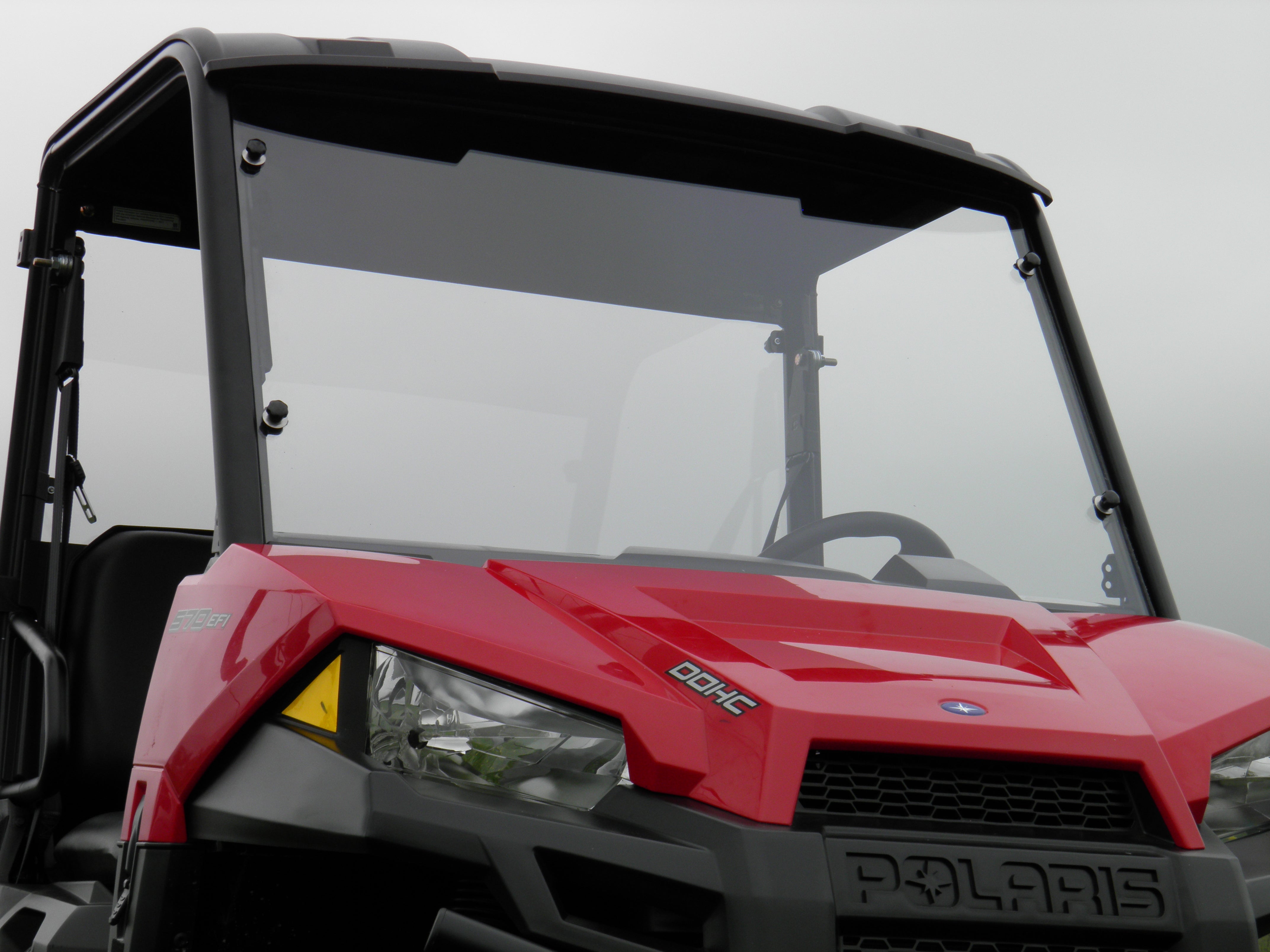 Photo of Polaris Ranger Crew 570 Mid Size - 4 Passenger - 1 Pc Scratch-Resistant Windshield by 3 Star UTV - Premium Windshields for UTVs / Side by Sides