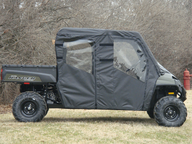 Photo of Polaris Ranger Crew 570 Mid Size - 4 Passenger - Soft Doors by 3 Star UTV - Premium Enclosures for UTVs / Side by Sides