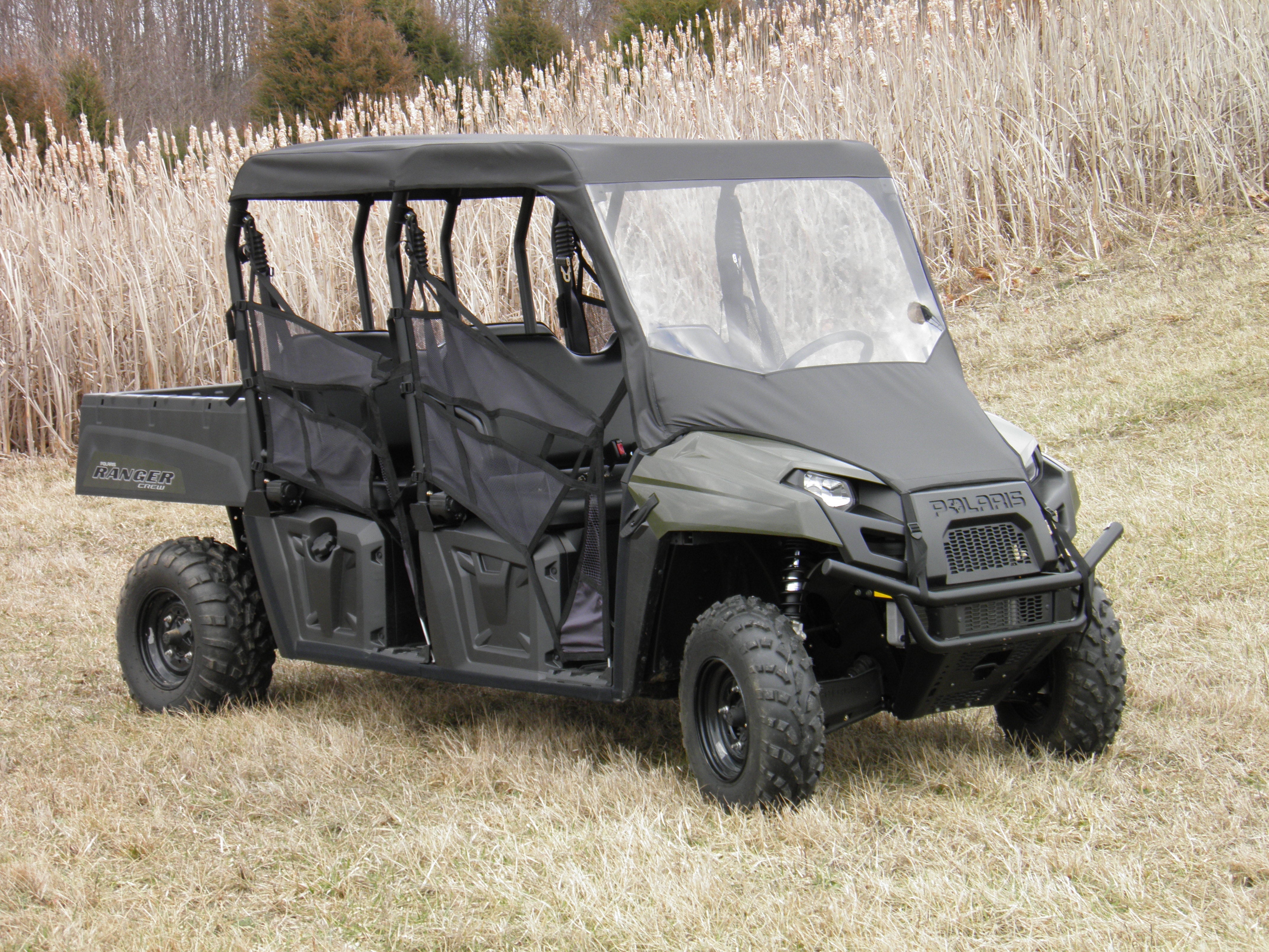 Photo of Polaris Ranger Crew 570 Mid Size - 4 Passenger - Vinyl Windshield/Top Combo by 3 Star UTV - Premium Enclosures for UTVs / Side by Sides