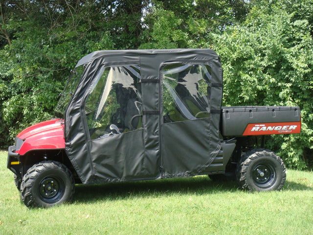 Photo of Polaris Ranger Crew 700 (2008-2009) - Soft Doors by 3 Star UTV - Premium Enclosures for UTVs / Side by Sides