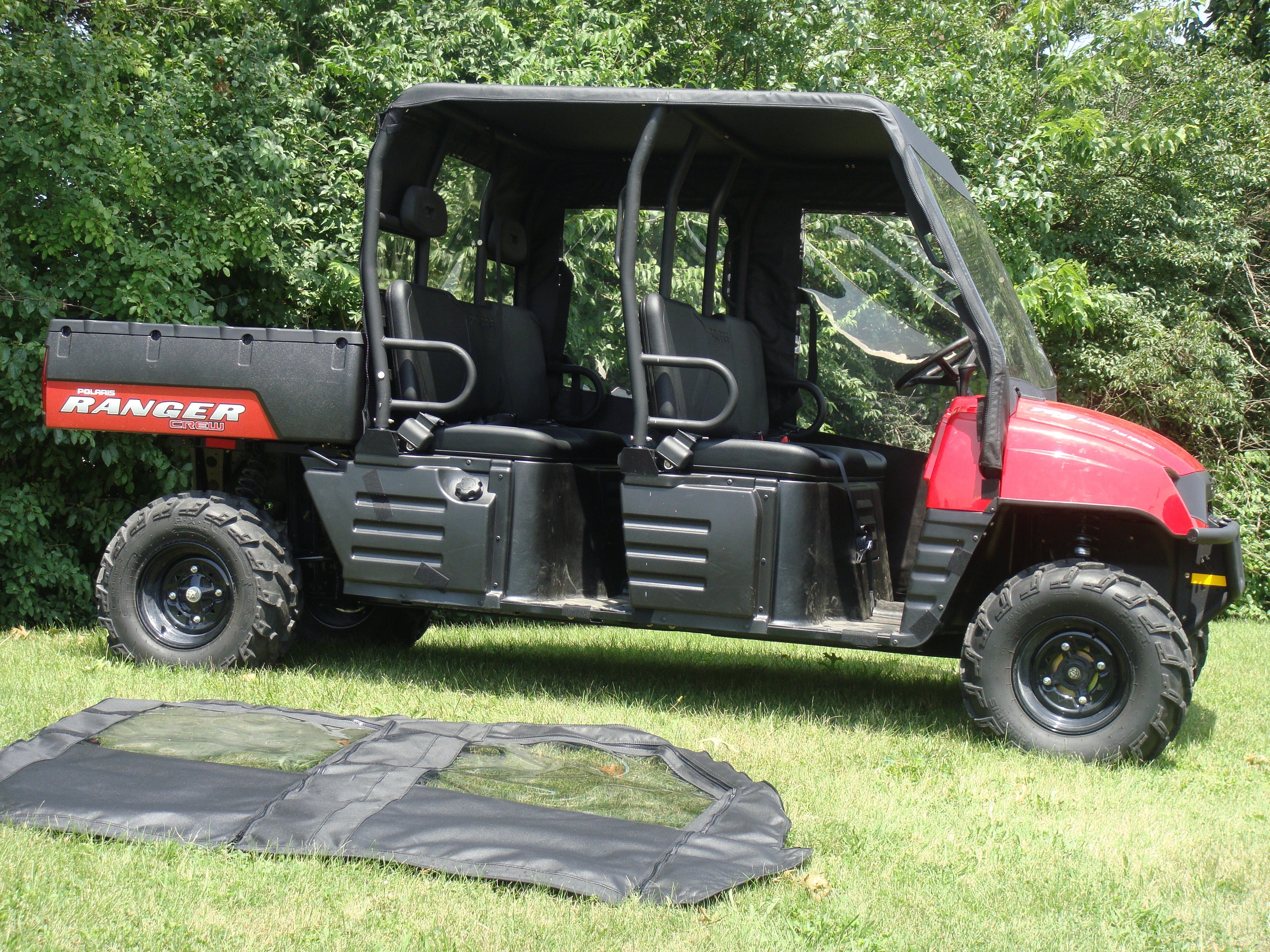 Photo of Polaris Ranger Crew 700 (2008-2009) - Soft Doors by 3 Star UTV - Premium Enclosures for UTVs / Side by Sides