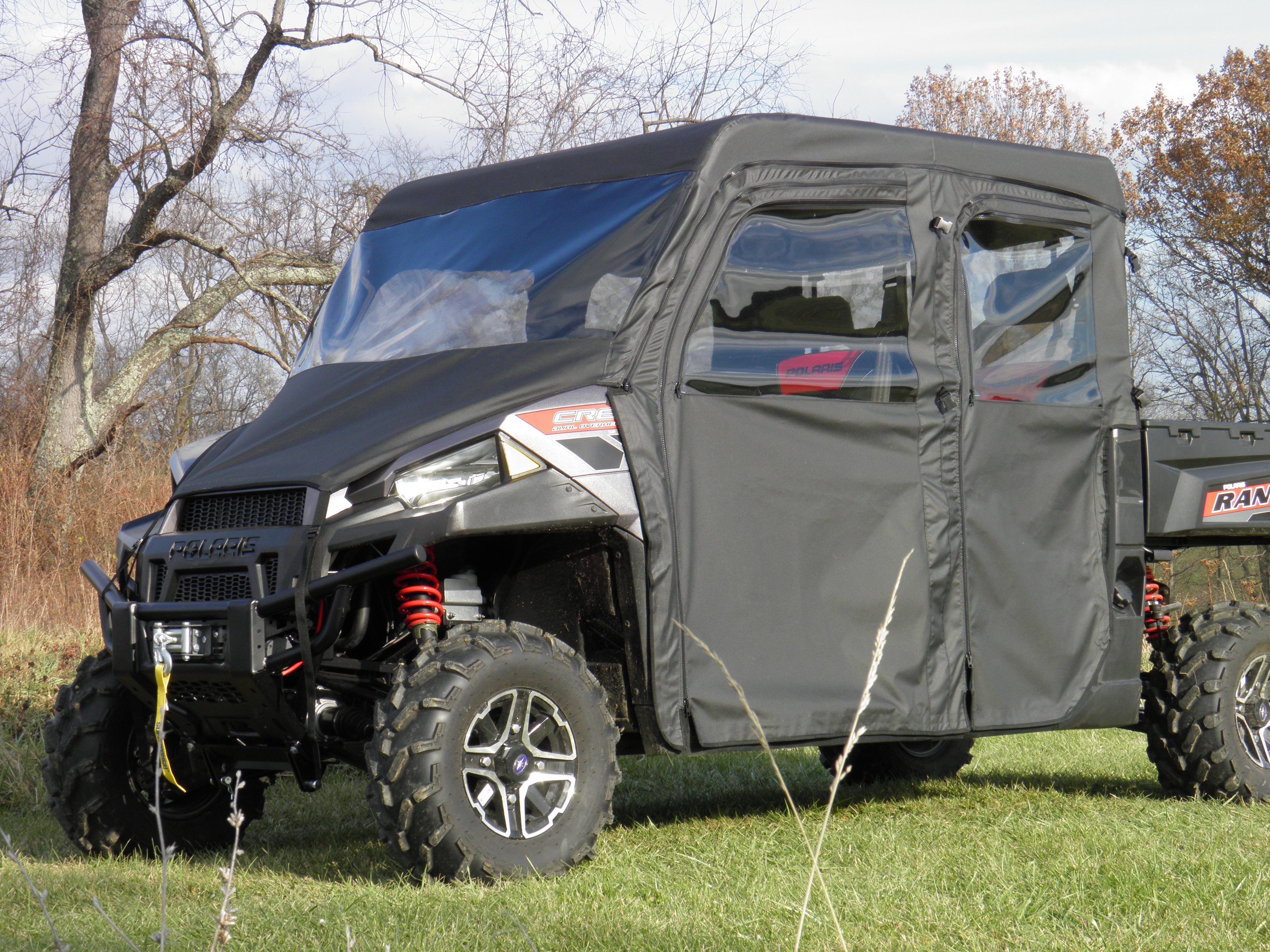 Photo of Polaris Ranger Crew 900 - Full Cab Enclosure with Vinyl Windshield by 3 Star UTV - Premium Enclosures for UTVs / Side by Sides