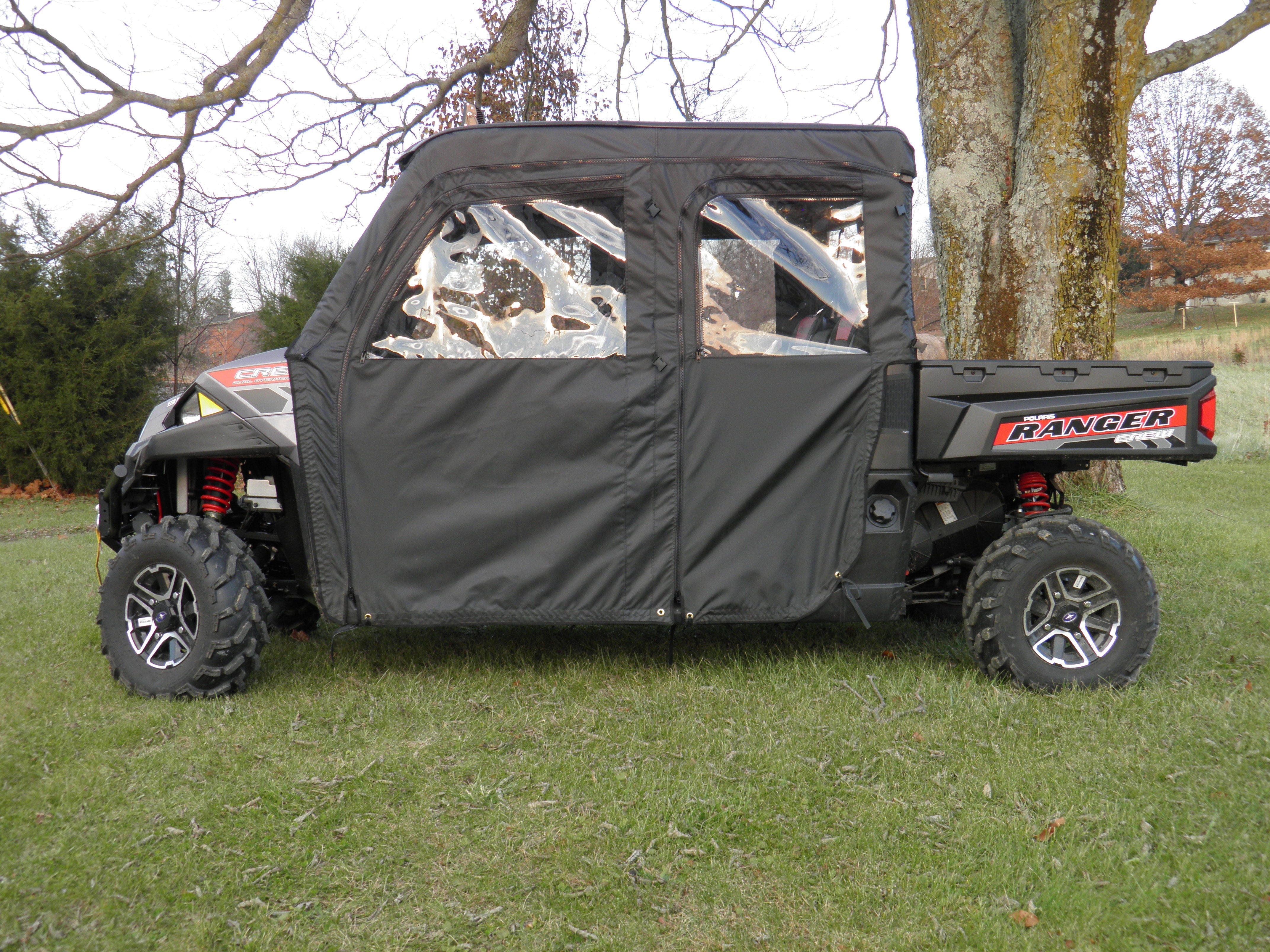 Photo of Polaris Ranger Crew 900 - Soft Doors by 3 Star UTV - Premium Enclosures for UTVs / Side by Sides
