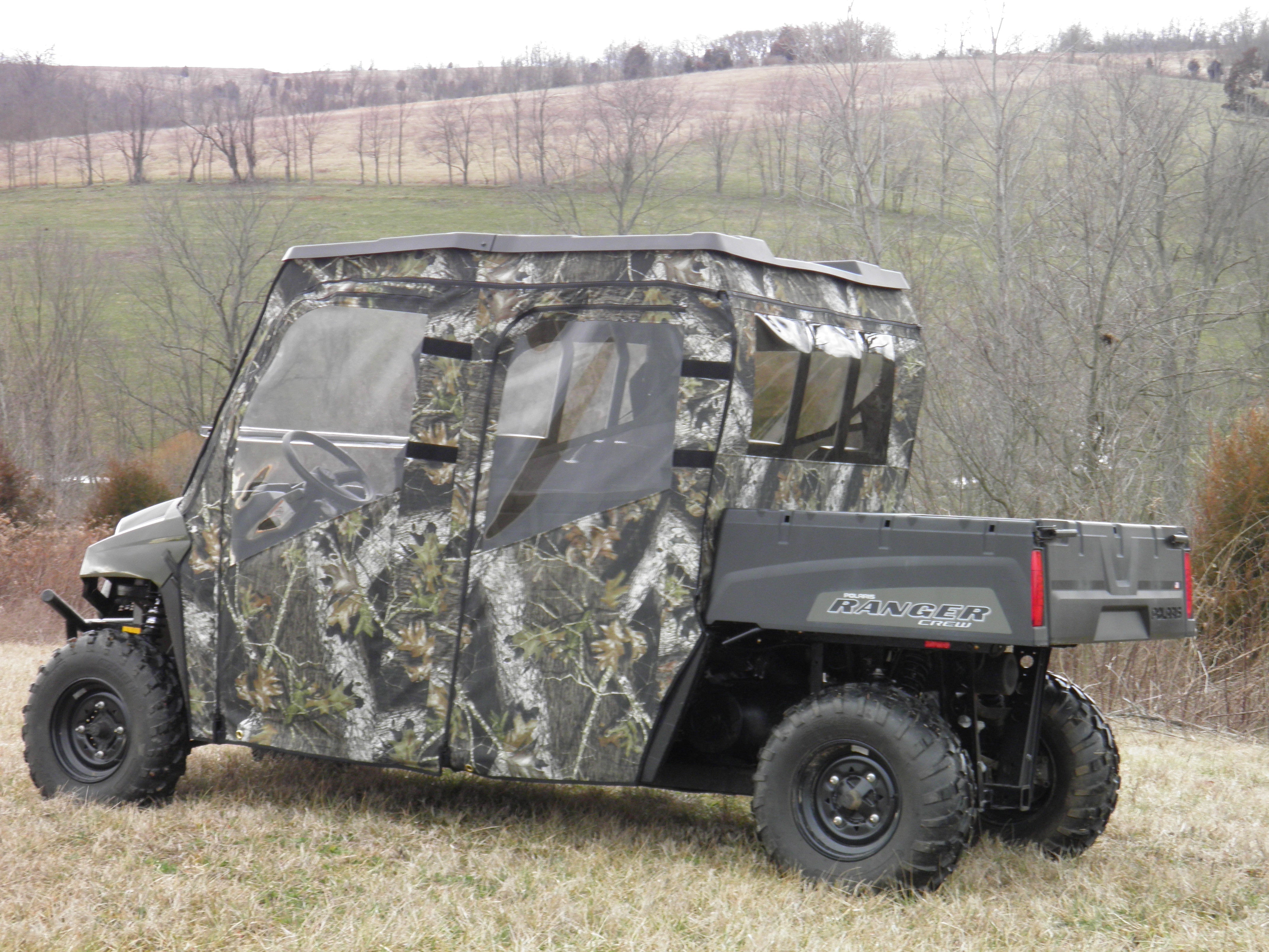 Photo of Polaris Ranger Full-Size Crew 570 - 6 Passenger - Door/Rear Window Combo by 3 Star UTV - Premium Enclosures for UTVs / Side by Sides