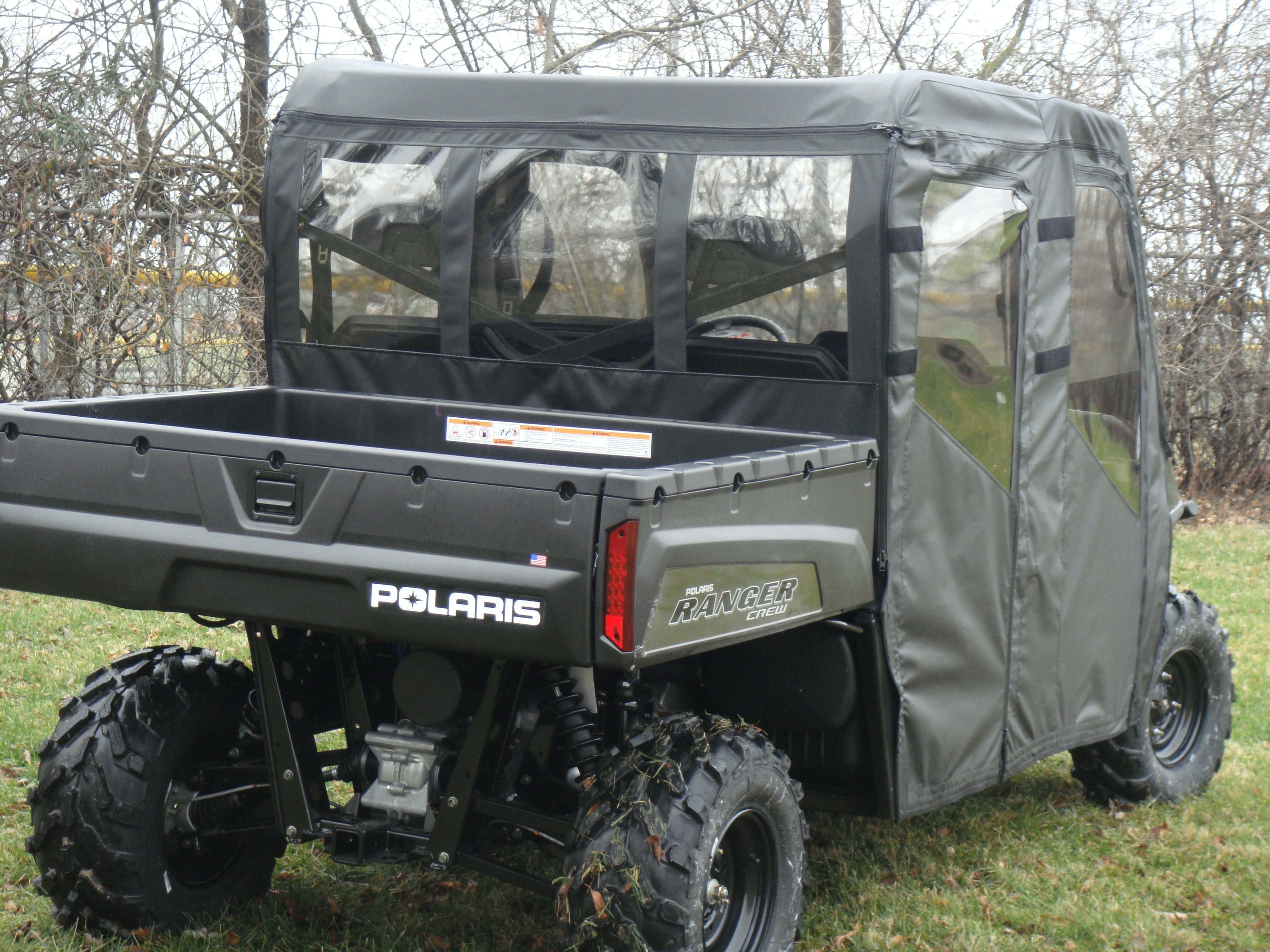 Photo of Polaris Ranger Full-Size Crew 570 - 6 Passenger - Full Cab Enclosure with Vinyl Windshield by 3 Star UTV - Premium Enclosures for UTVs / Side by Sides