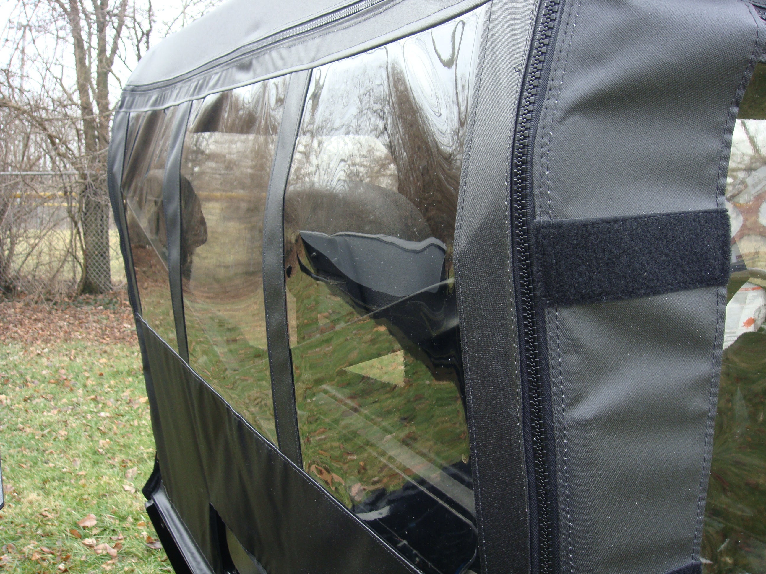 Photo of Polaris Ranger Full-Size Crew 570 - 6 Passenger - Full Cab Enclosure for Hard Windshield by 3 Star UTV - Premium Enclosures for UTVs / Side by Sides