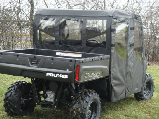 Photo of Polaris Ranger Full-Size Crew 570 - 6 Passenger - Full Cab Enclosure for Hard Windshield by 3 Star UTV - Premium Enclosures for UTVs / Side by Sides