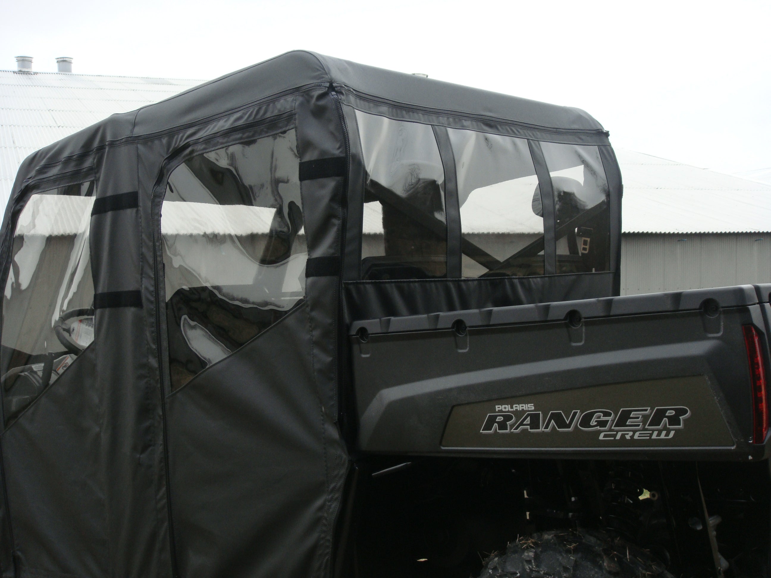 Photo of Polaris Ranger Full-Size Crew 570 - 6 Passenger - Full Cab Enclosure for Hard Windshield by 3 Star UTV - Premium Enclosures for UTVs / Side by Sides