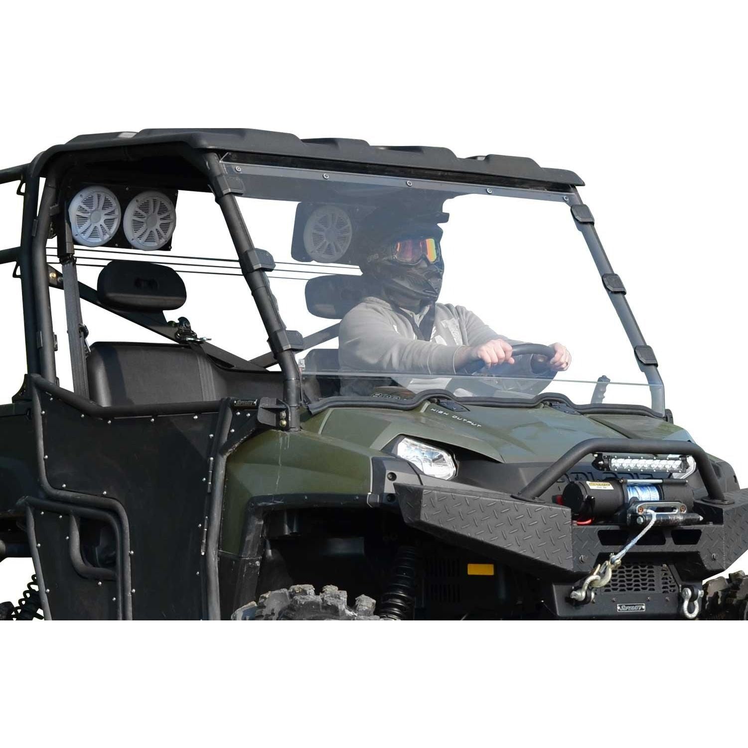 Photo of Polaris Ranger 900 Diesel Full Windshield by SuperATV - Premium Windshields for UTVs / Side by Sides
