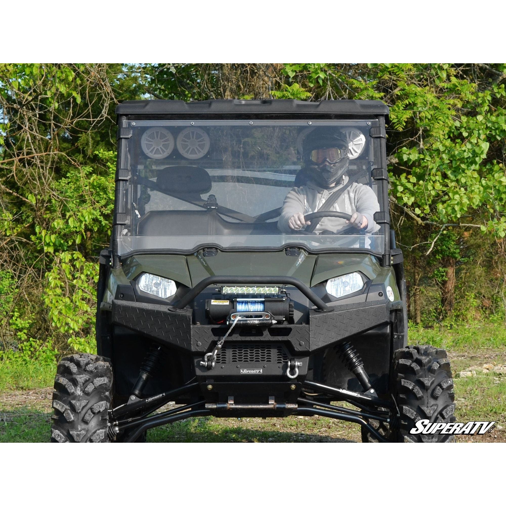 Photo of Polaris Ranger 900 Diesel Full Windshield by SuperATV - Premium Windshields for UTVs / Side by Sides