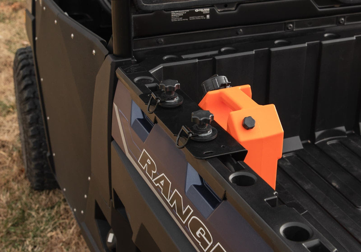 Polaris General 1 gallon jerry can and mount installed
