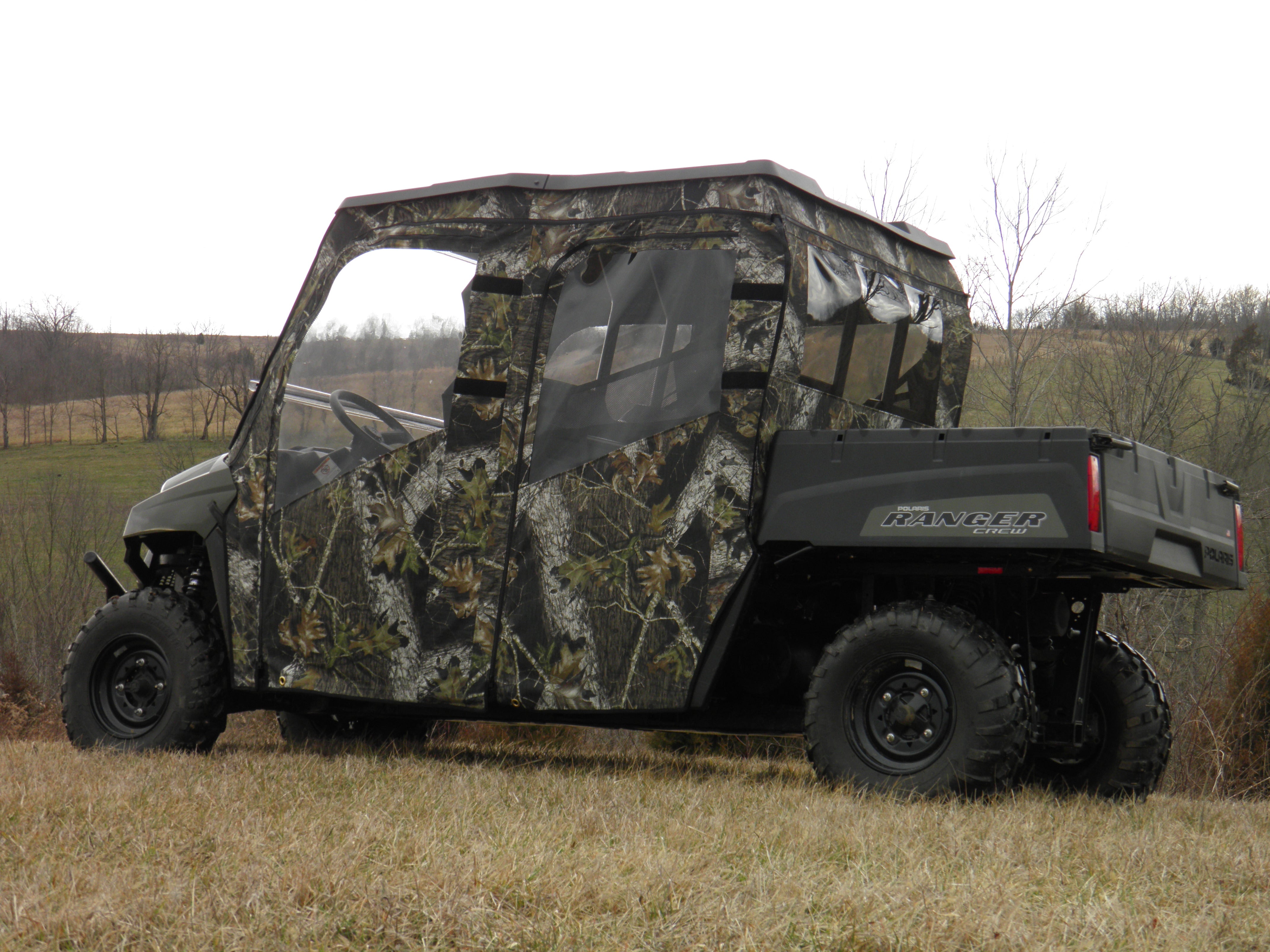 Photo of Polaris Ranger Mid-Size Crew - Full Cab Enclosure for Hard Windshield by 3 Star UTV - Premium Enclosures for UTVs / Side by Sides