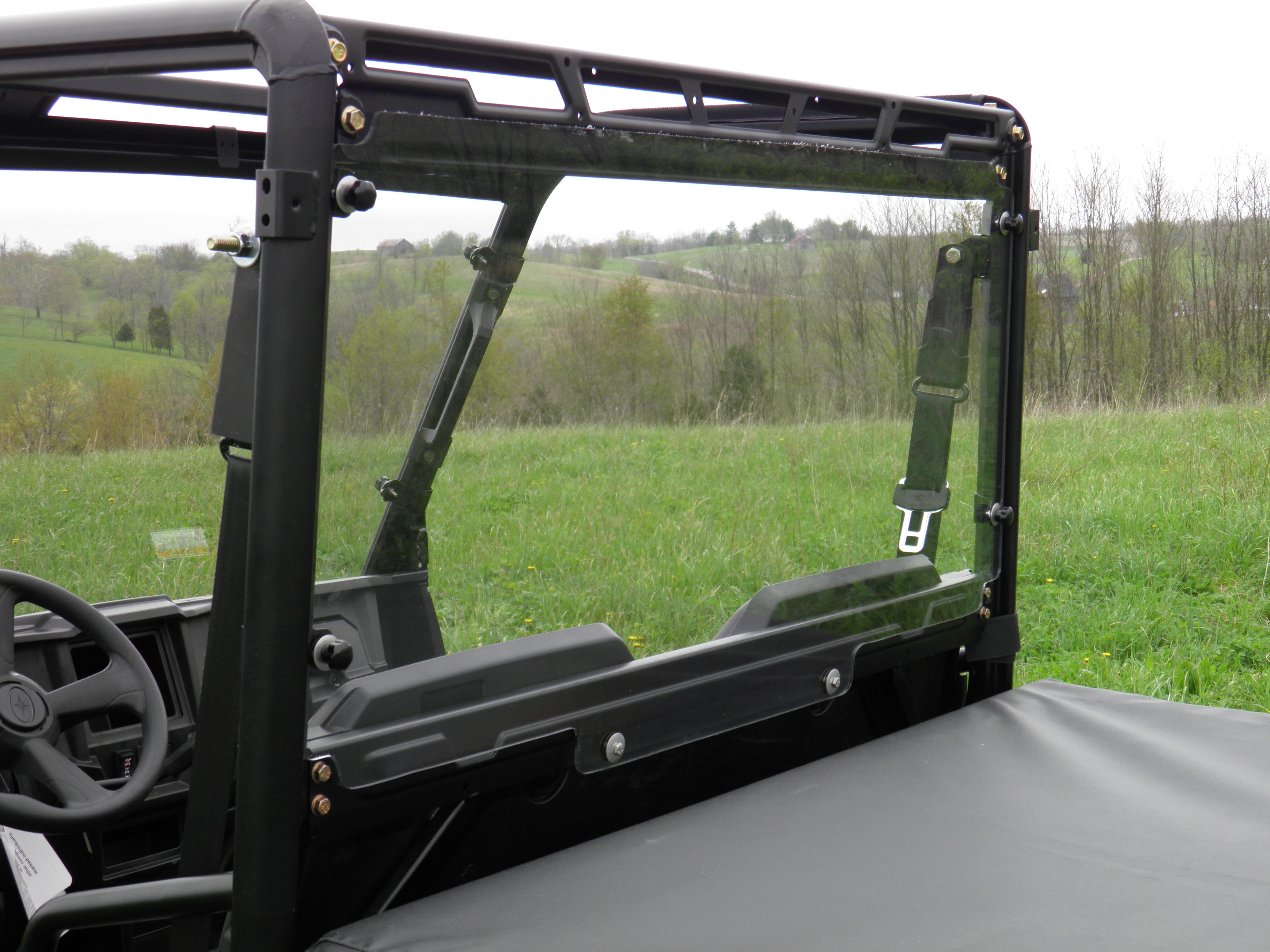 Photo of Polaris Ranger Mid-Size Crew - Lexan Back Panel w/Vent Option by 3 Star UTV - Premium Windshields for UTVs / Side by Sides
