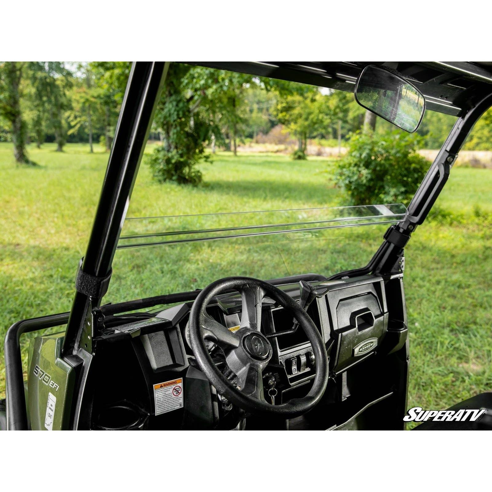 Photo of Polaris Ranger Midsize (2015+) Half Windshield by SuperATV - Premium Windshields for UTVs / Side by Sides