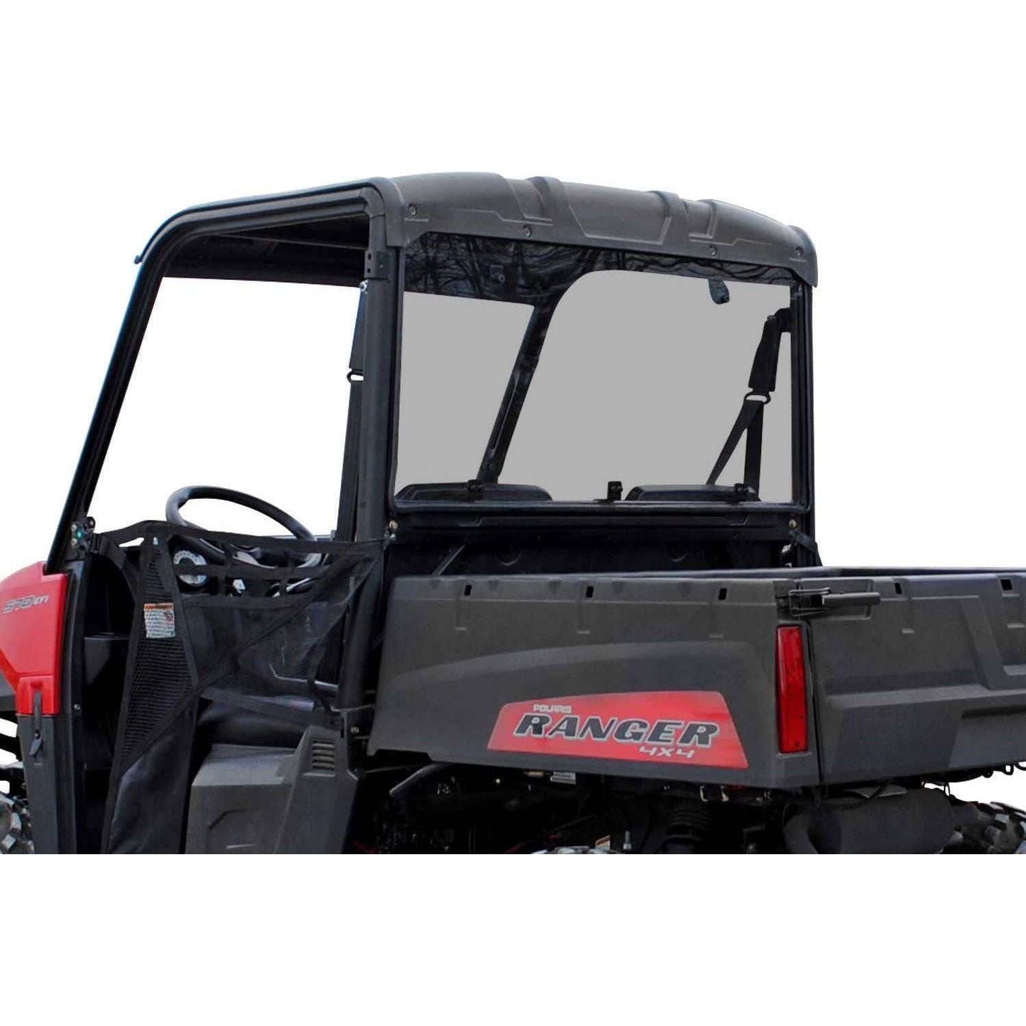 Photo of Polaris Ranger Midsize (2015+) Rear Windshield by SuperATV - Premium Windshields for UTVs / Side by Sides
