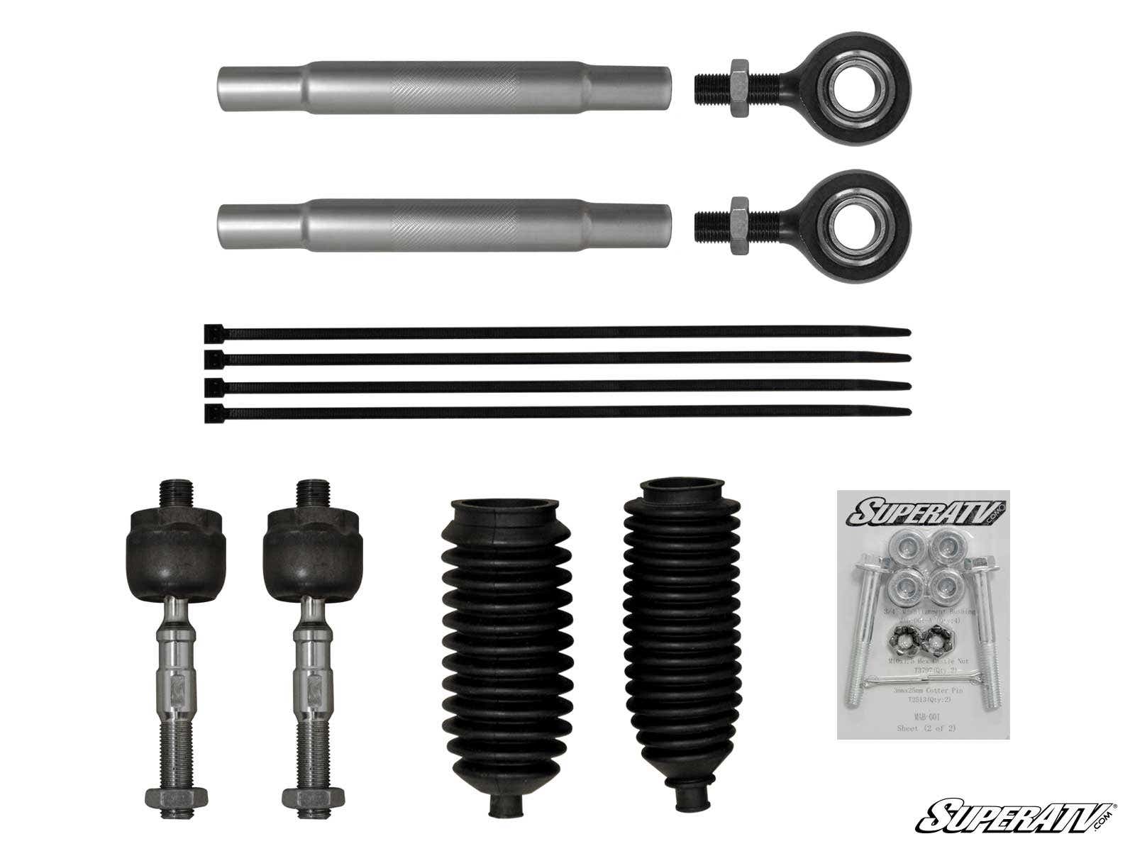 Photo of SuperATV Polaris Ranger Midsize Heavy Duty Tie Rod Kit by SuperATV - Premium Tie Rods for UTVs / Side by Sides
