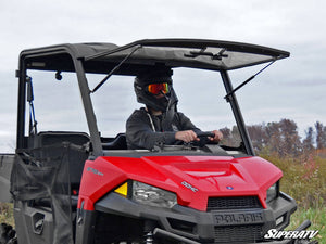 SuperATV Polaris Ranger Midsize Scratch Resistant Flip Windshield