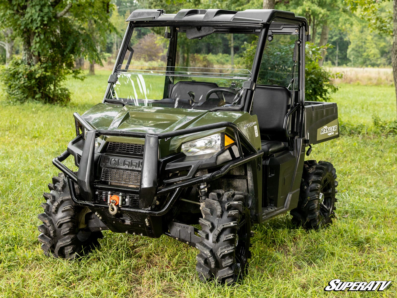 Photo of SuperATV Polaris Ranger Midsize Half Windshield (2015+) by SuperATV - Premium Windshields for UTVs / Side by Sides