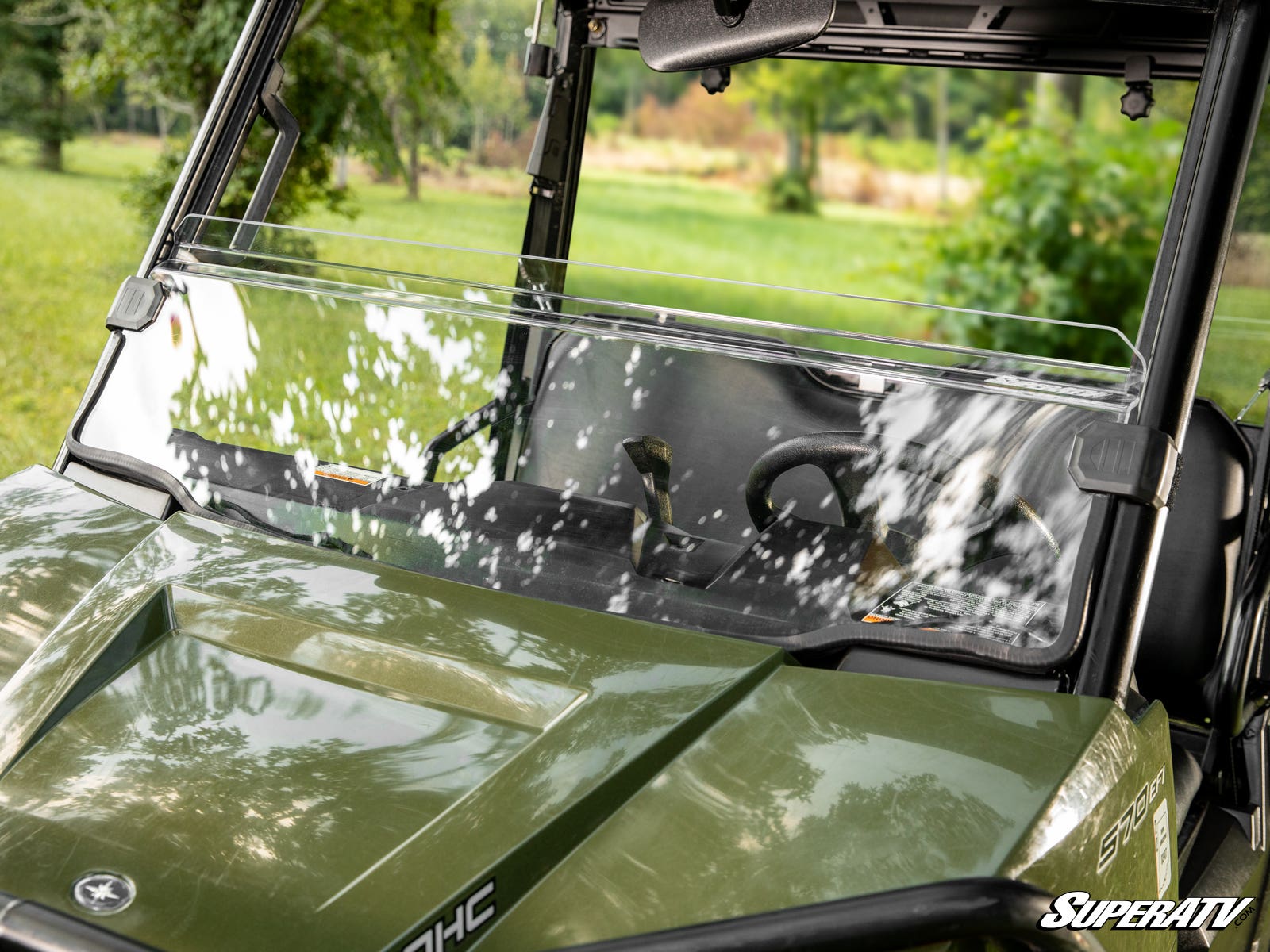 Photo of SuperATV Polaris Ranger Midsize Half Windshield (2015+) by SuperATV - Premium Windshields for UTVs / Side by Sides