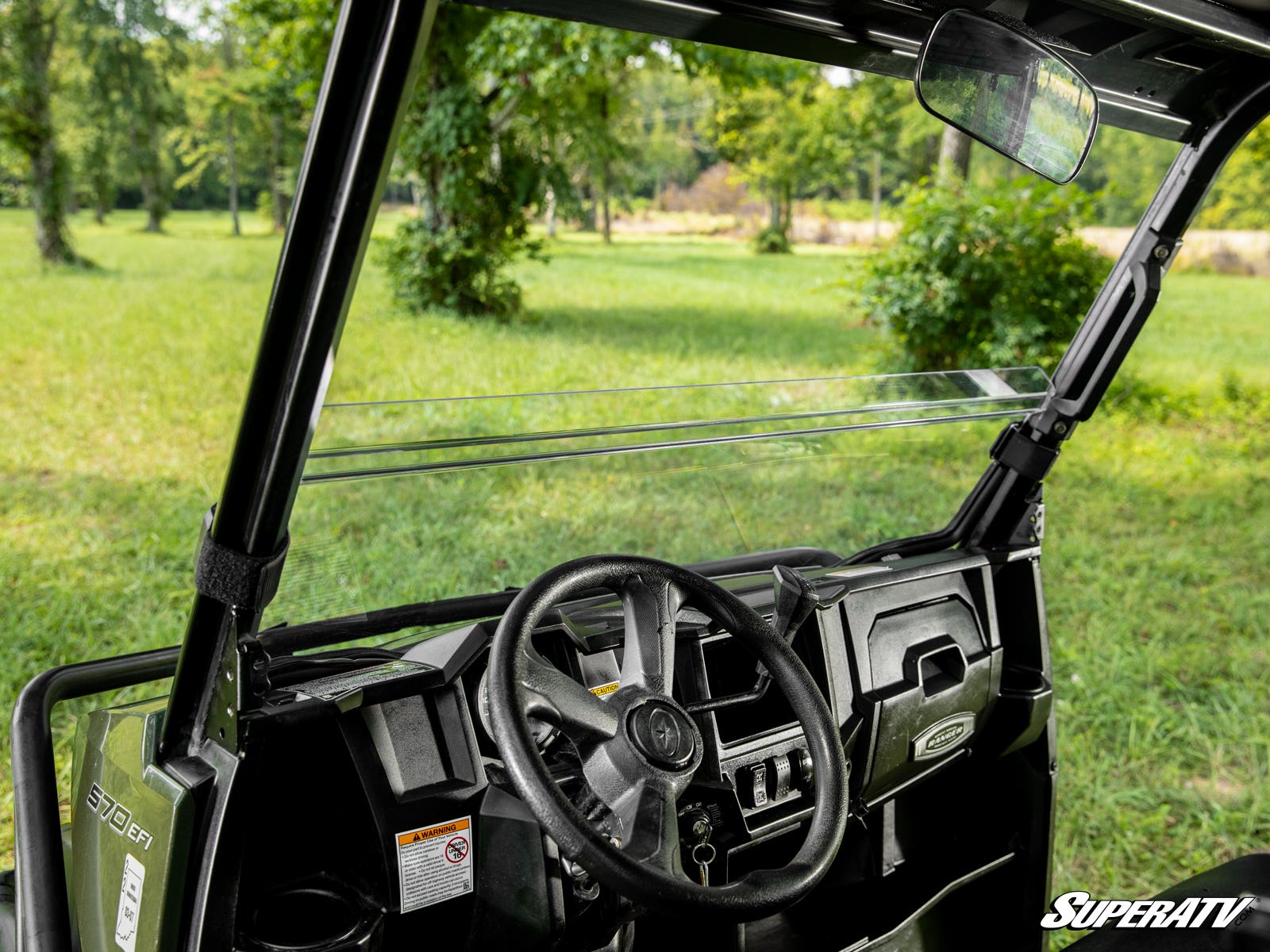 Photo of SuperATV Polaris Ranger Midsize Half Windshield (2015+) by SuperATV - Premium Windshields for UTVs / Side by Sides