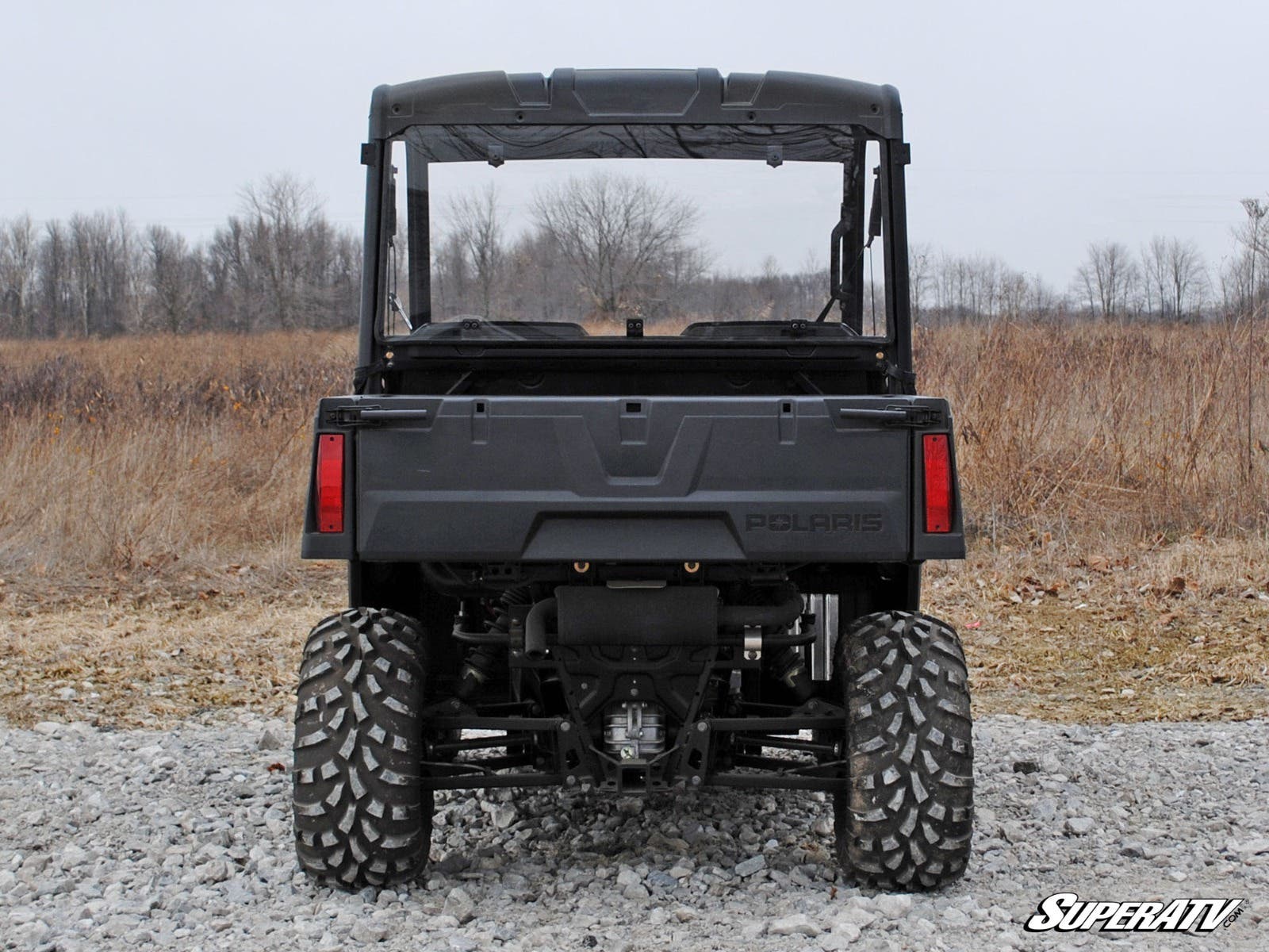 Photo of SuperATV Polaris Ranger Midsize Rear Windshield (2015+) by SuperATV - Premium Windshields for UTVs / Side by Sides