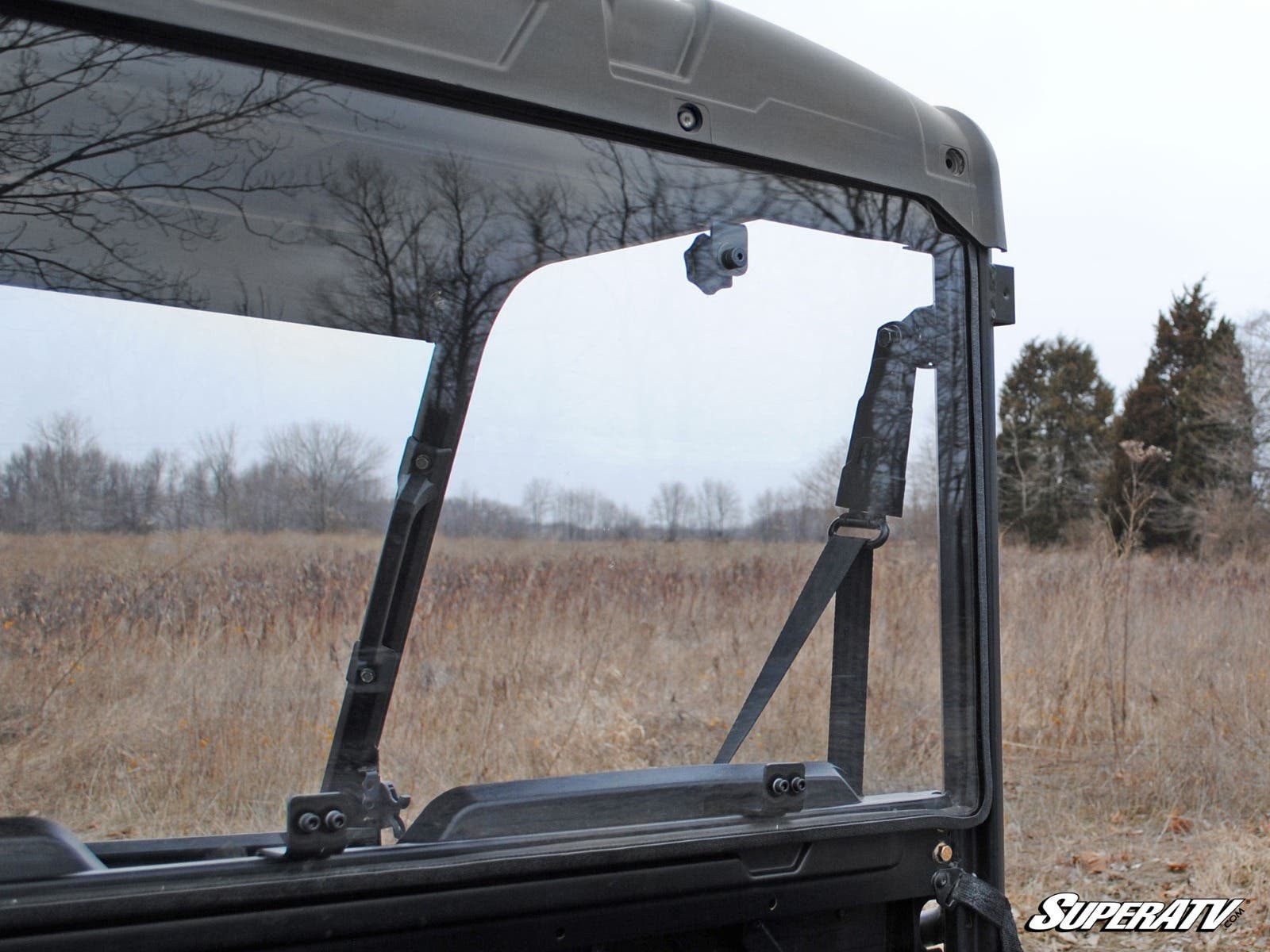 Photo of SuperATV Polaris Ranger Midsize Rear Windshield (2015+) by SuperATV - Premium Windshields for UTVs / Side by Sides
