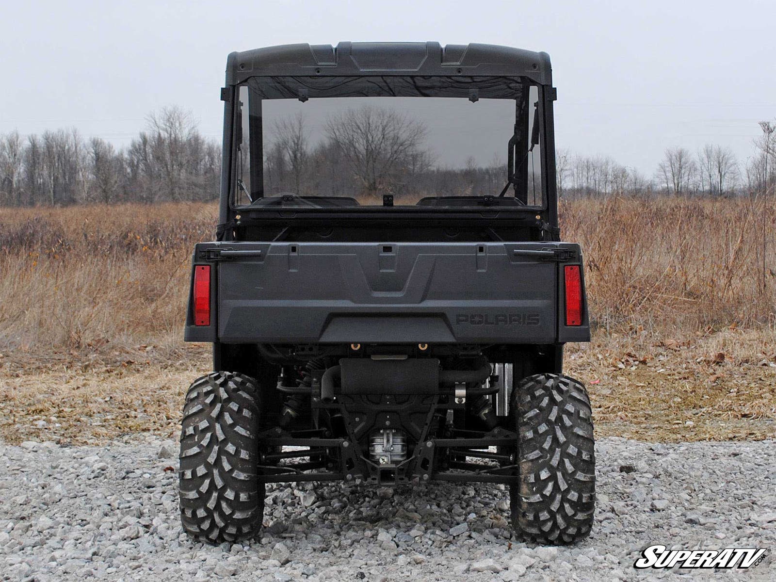 Photo of SuperATV Polaris Ranger Midsize Rear Windshield (2015+) by SuperATV - Premium Windshields for UTVs / Side by Sides