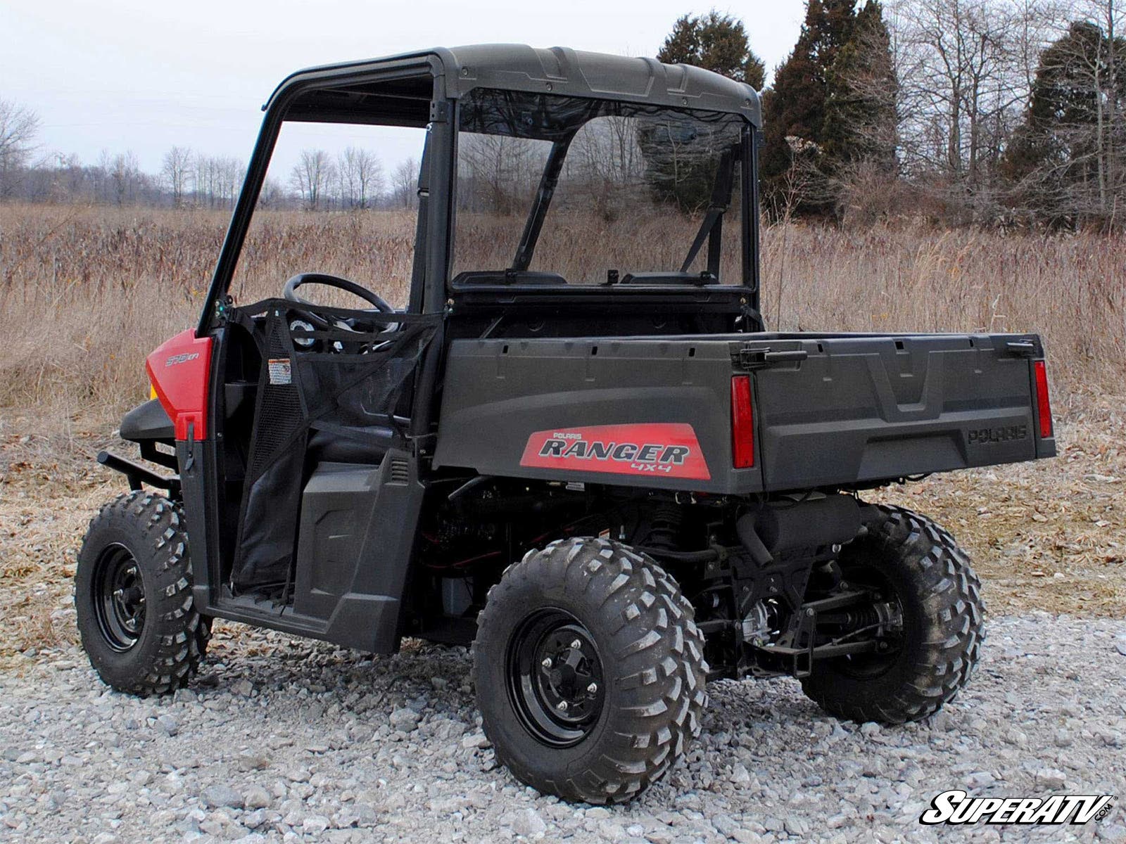 Photo of SuperATV Polaris Ranger Midsize Rear Windshield (2015+) by SuperATV - Premium Windshields for UTVs / Side by Sides