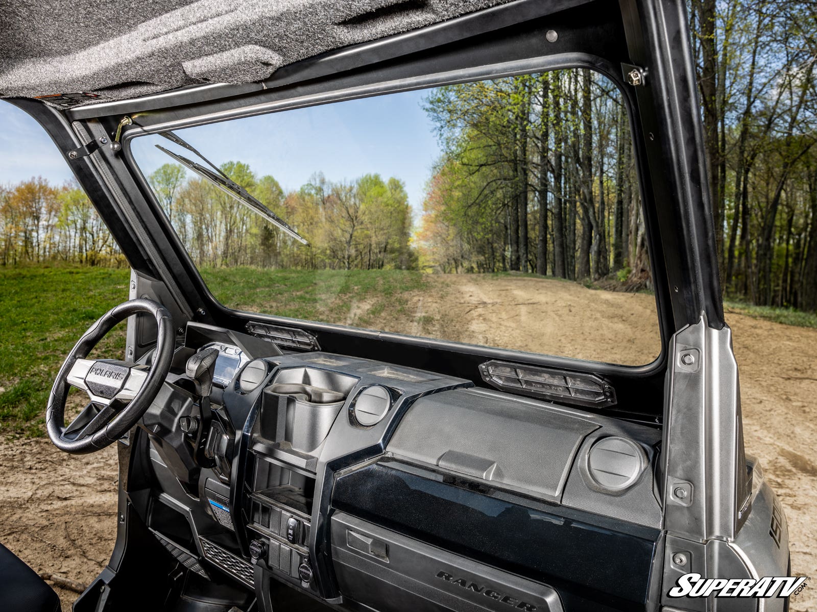 Photo of SuperATV Polaris Ranger XD 1500 Glass Windshield by SuperATV - Premium Windshields for UTVs / Side by Sides