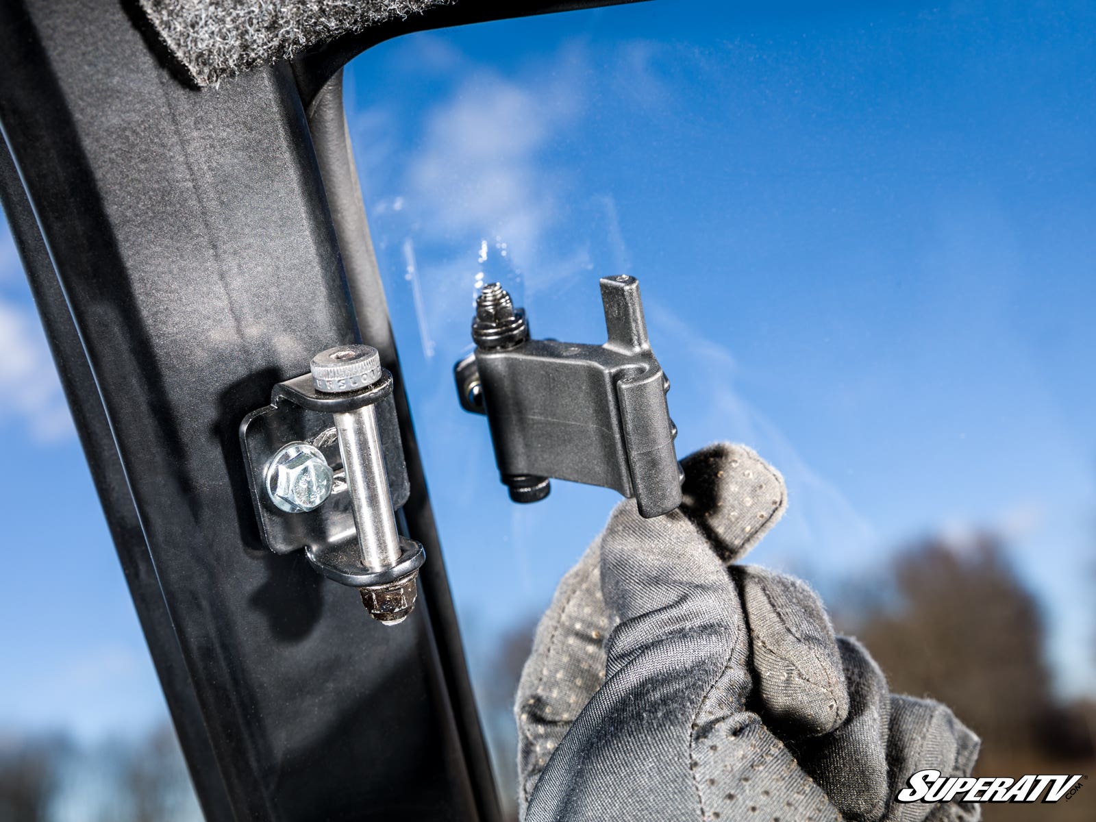 Photo of SuperATV Polaris Ranger XD 1500 Scratch-Resistant Full Windshield by SuperATV - Premium Windshields for UTVs / Side by Sides