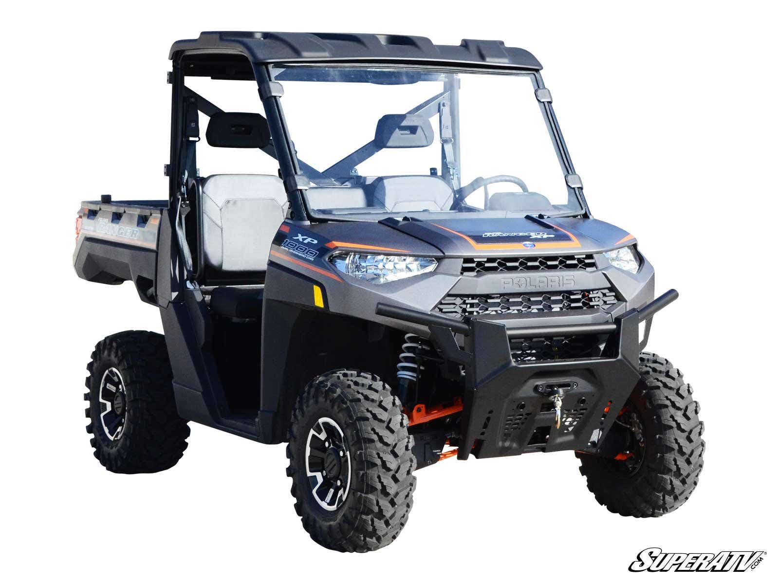 Photo of SuperATV Polaris Ranger XP Kinetic Scratch-Resistant Full Windshield by SuperATV - Premium Windshields for UTVs / Side by Sides