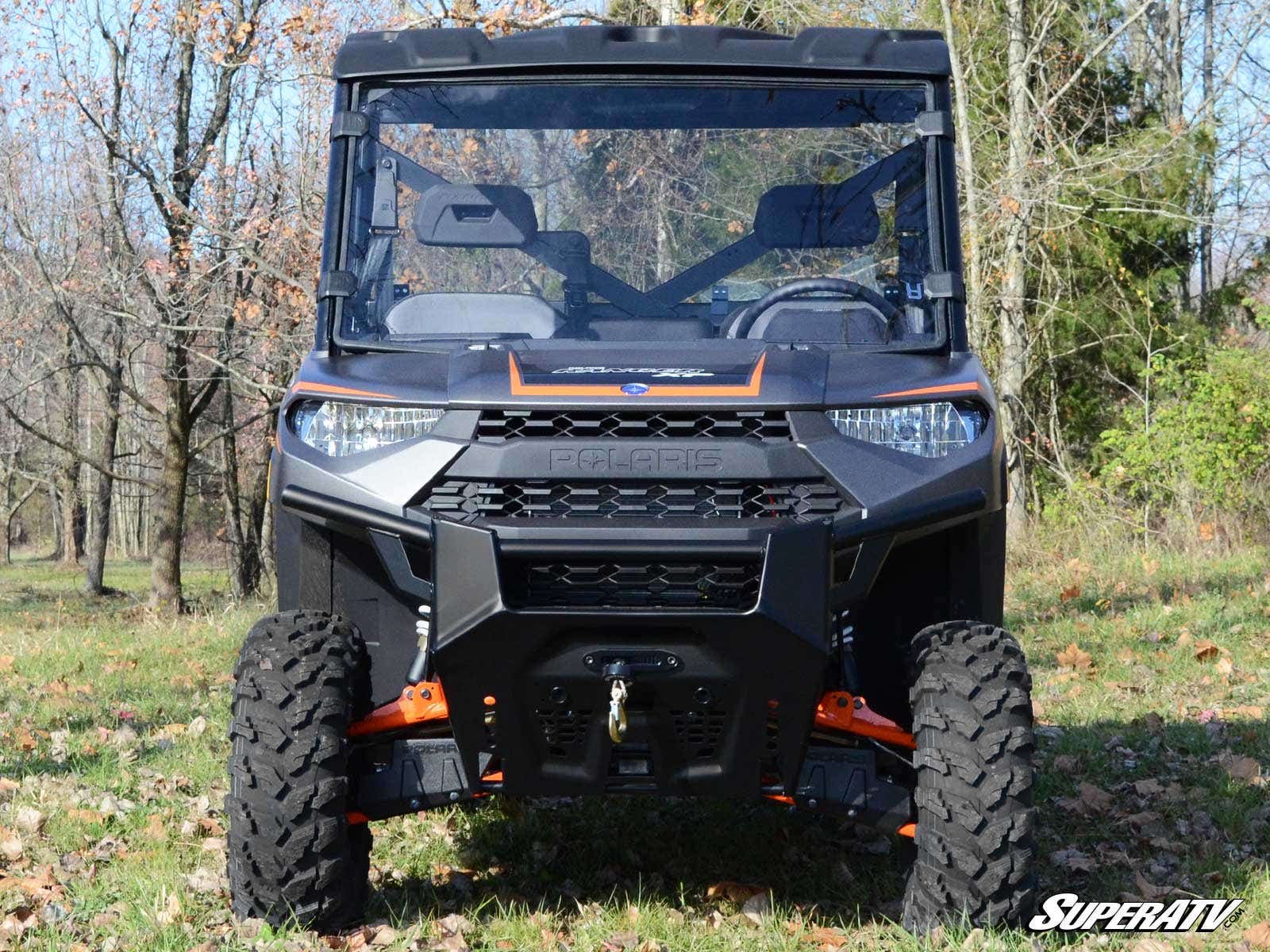 Photo of SuperATV Polaris Ranger XP Kinetic Scratch-Resistant Full Windshield by SuperATV - Premium Windshields for UTVs / Side by Sides