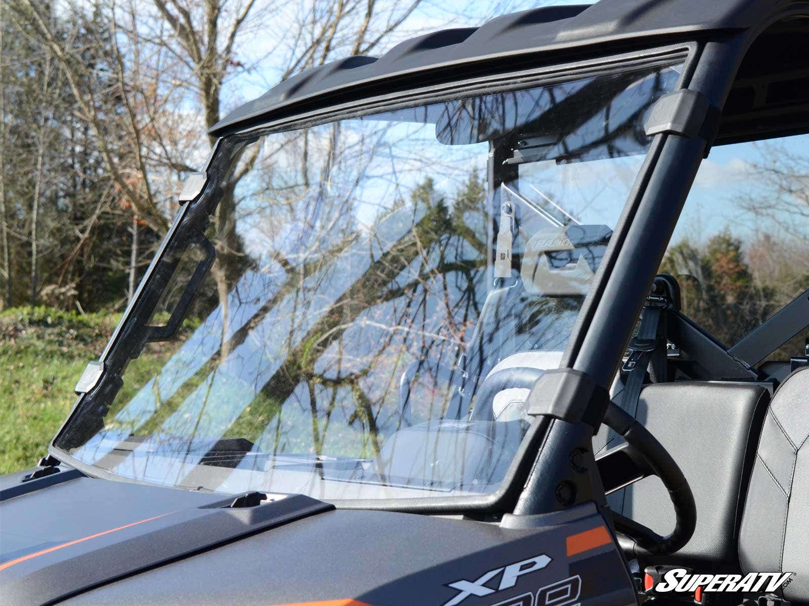 Photo of SuperATV Polaris Ranger XP Kinetic Scratch-Resistant Full Windshield by SuperATV - Premium Windshields for UTVs / Side by Sides