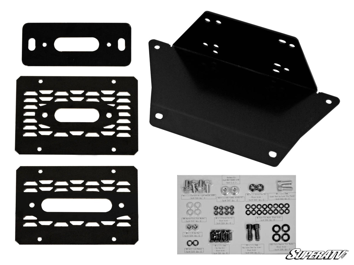 Photo of SuperATV Polaris Ranger 1000 Winch Mounting Plate by SuperATV - Premium Winches & Winch Mounts for UTVs / Side by Sides
