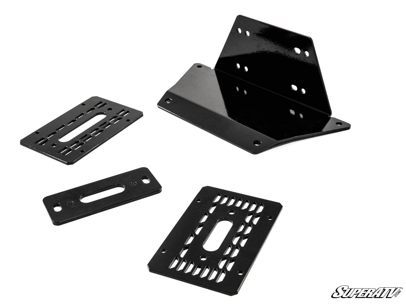 Photo of SuperATV Ranger XP Kinetic Winch Mounting Plate by SuperATV - Premium for UTVs / Side by Sides