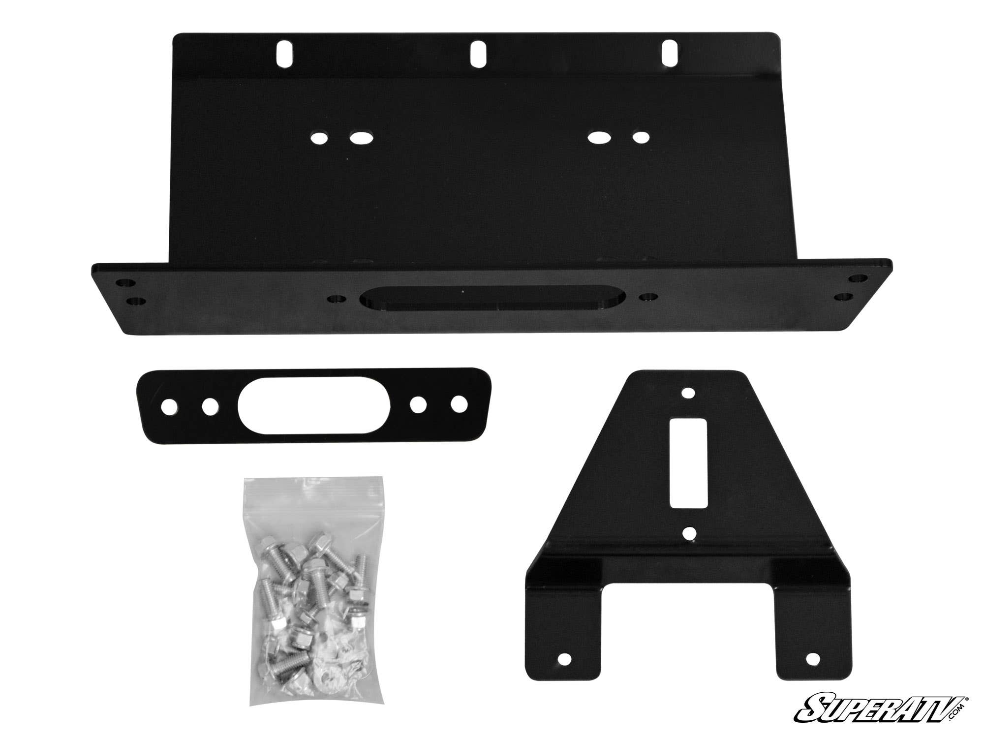Photo of SuperATV Polaris Ranger XP Winch Mounting Plate by SuperATV - Premium Mounts for UTVs / Side by Sides