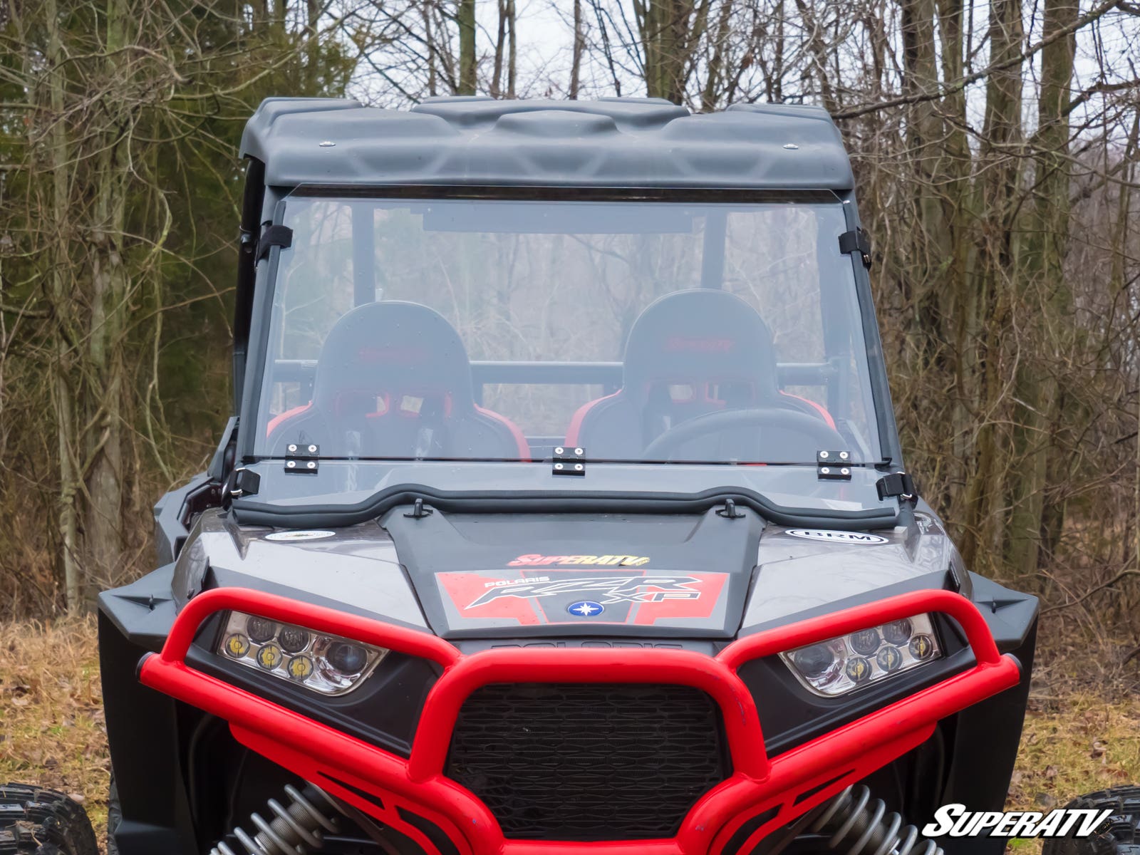 Photo of SuperATV Polaris RZR S 1000 Scratch Resistant Flip Down Windshield by SuperATV - Premium Windshields for UTVs / Side by Sides